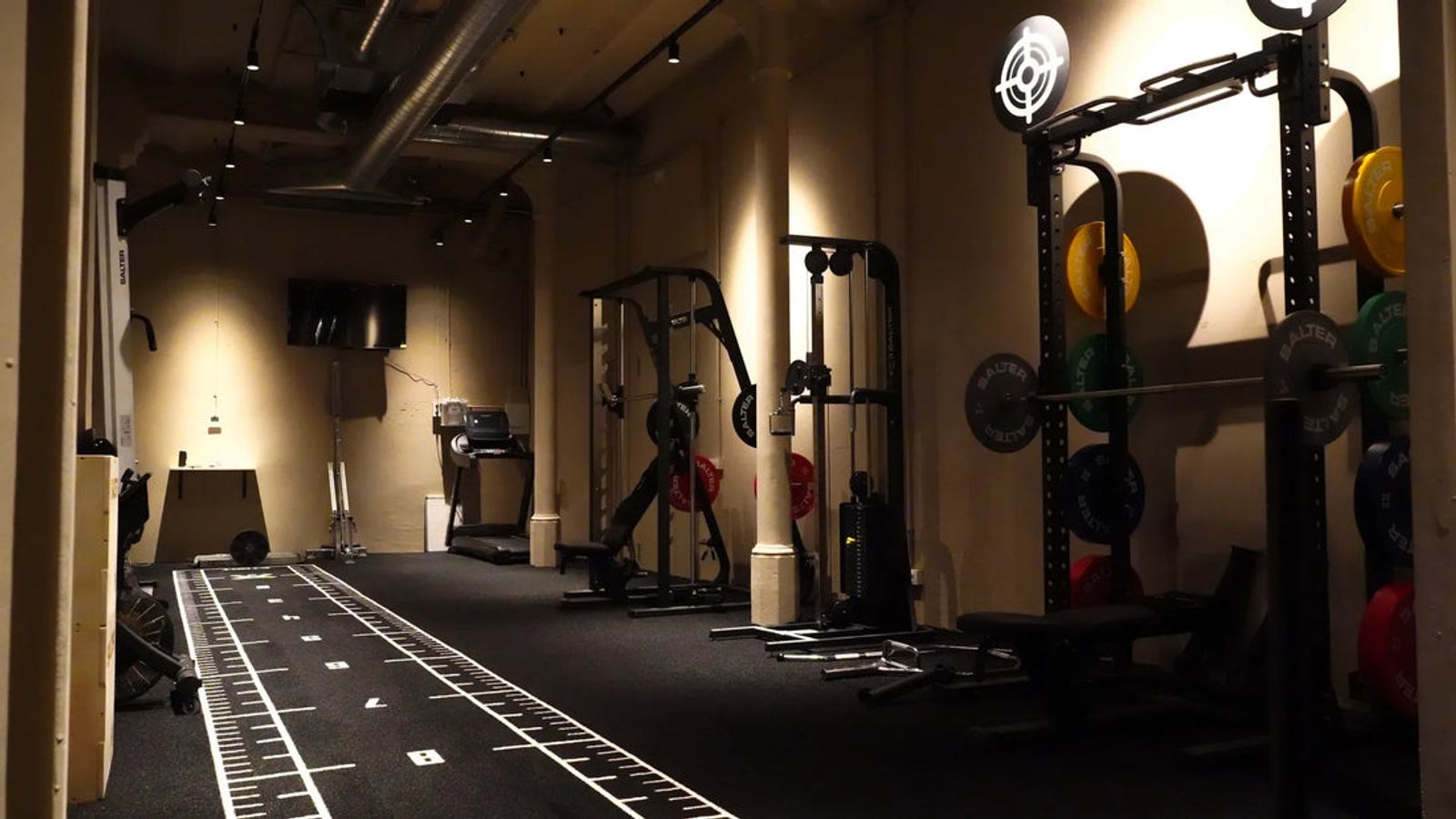 Sala de entrenamiento de Craft con la pista