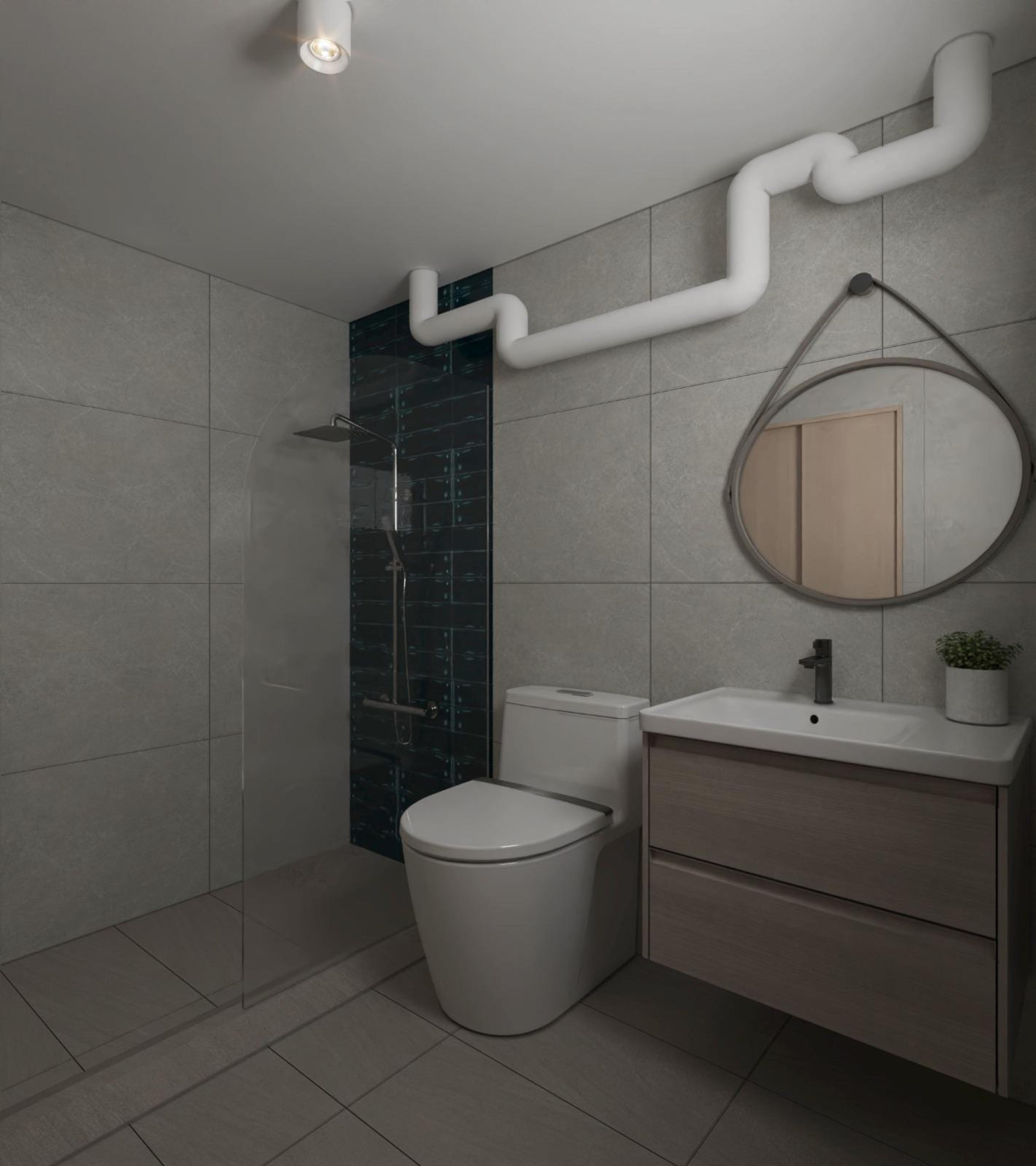 Master bathroom — Kim Tian