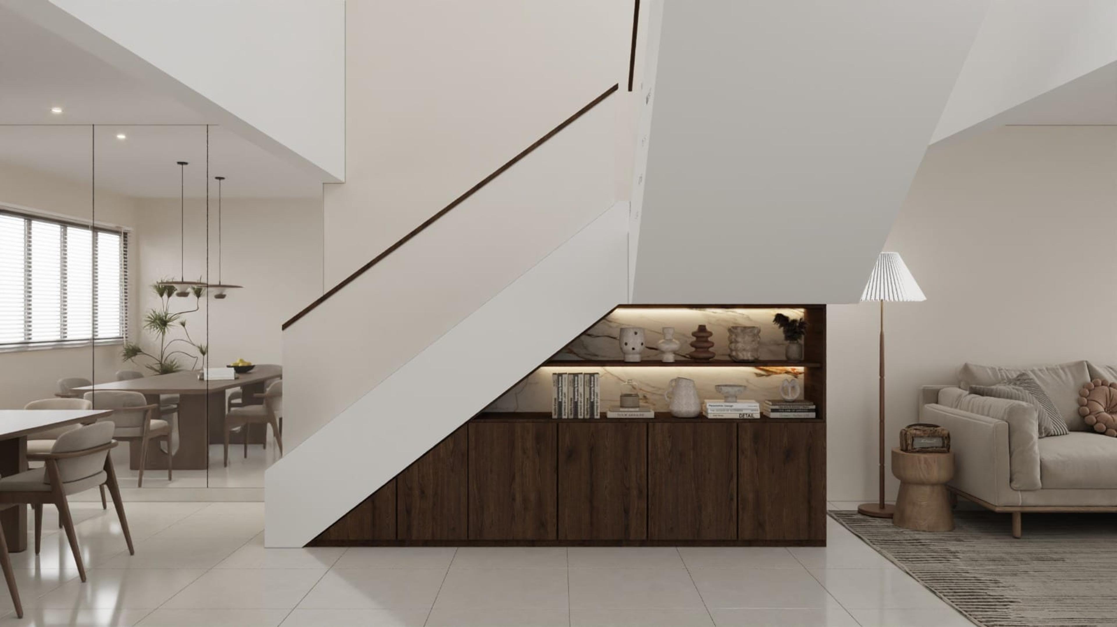 Living & staircase — 121 Bukit Batok