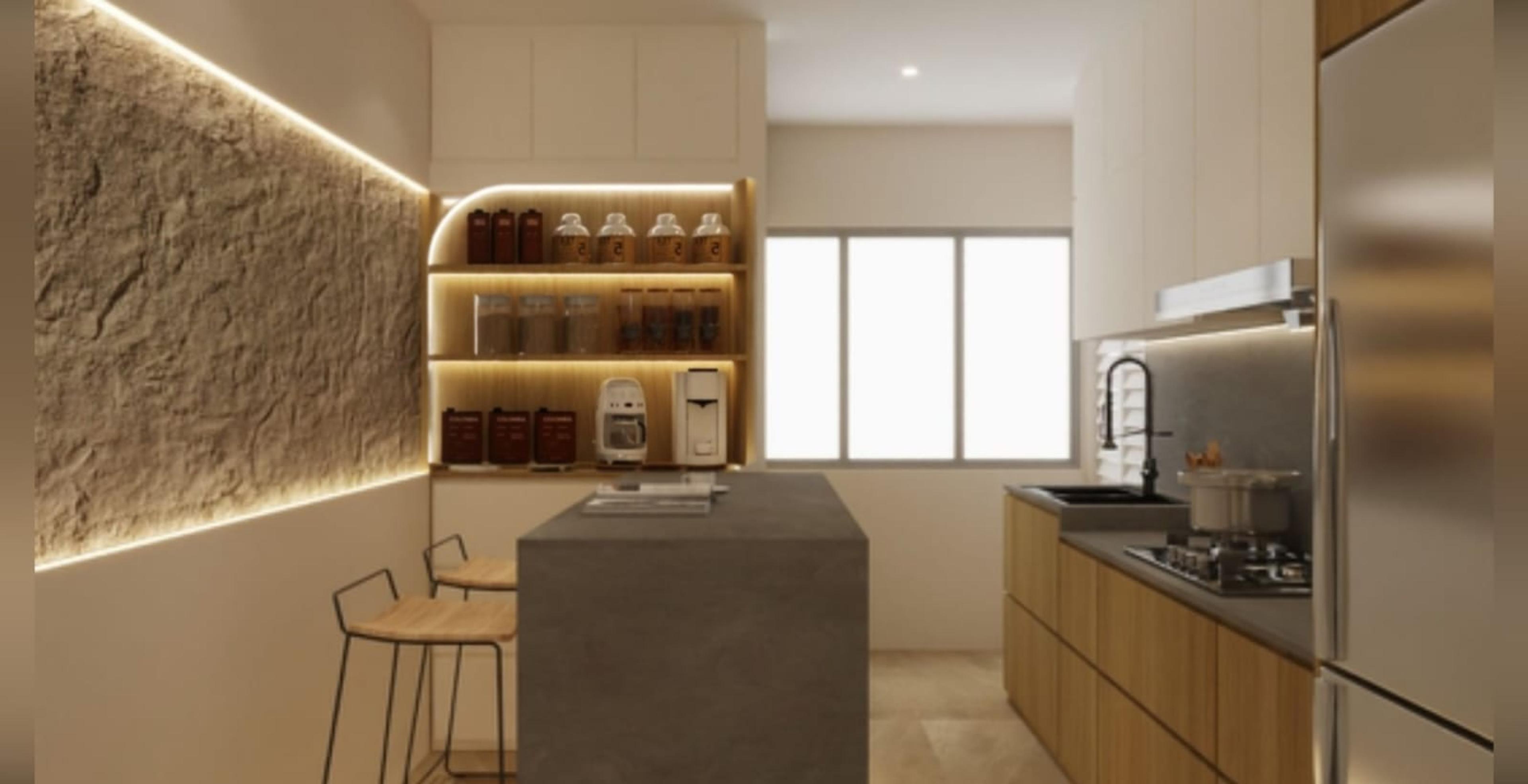 Kitchen island — 517 Bedok North