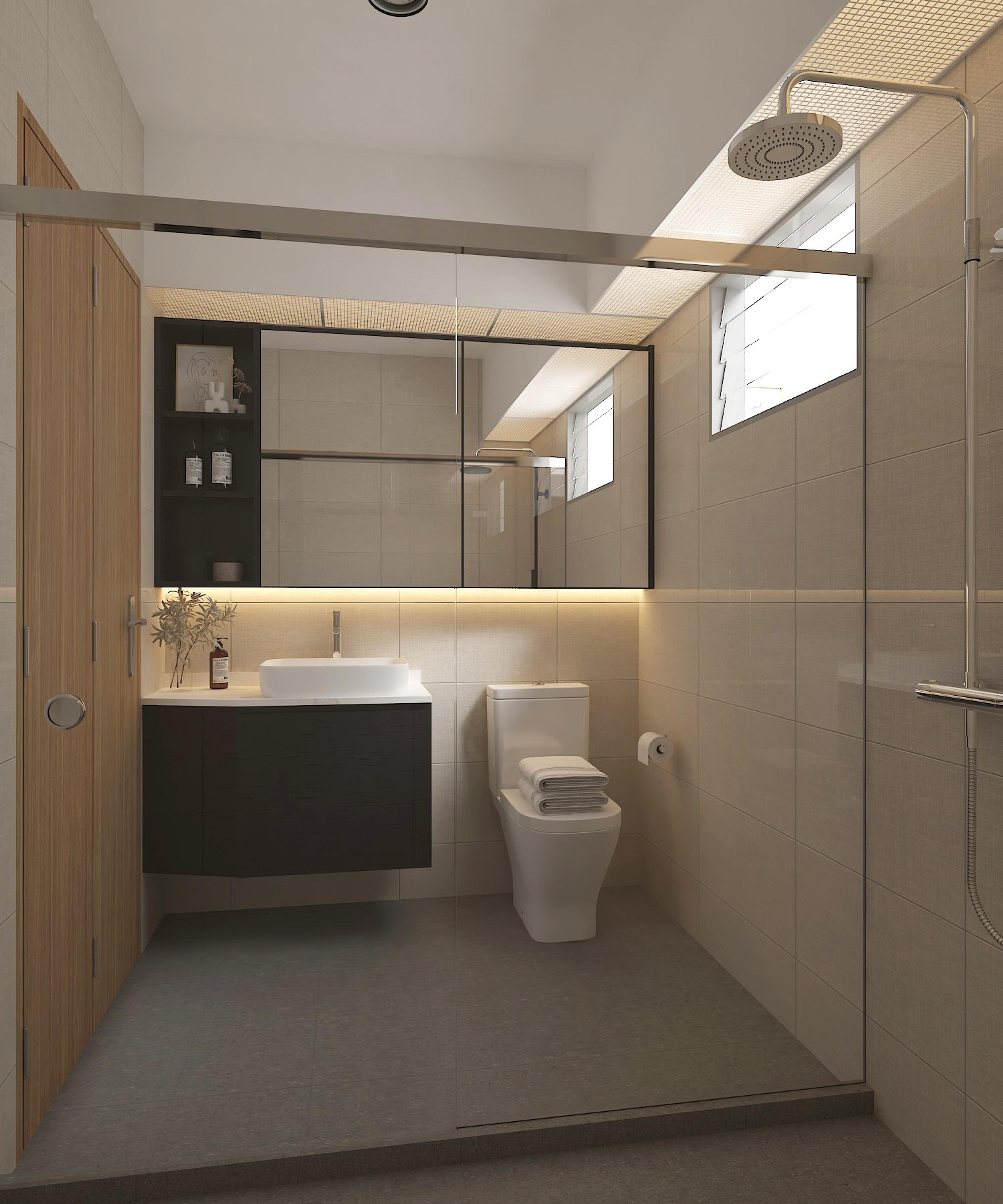 Master bathroom — 425 Northshore