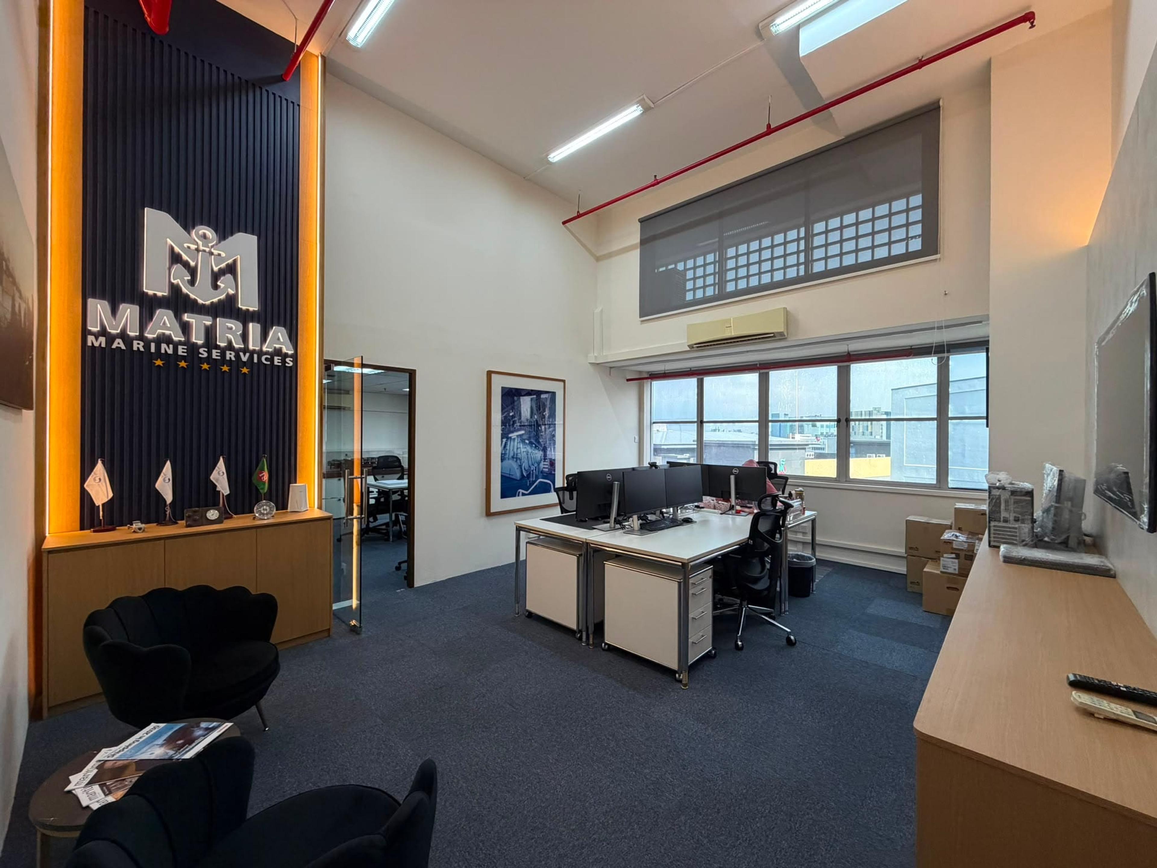 Reception & open office — Matria Marine Services