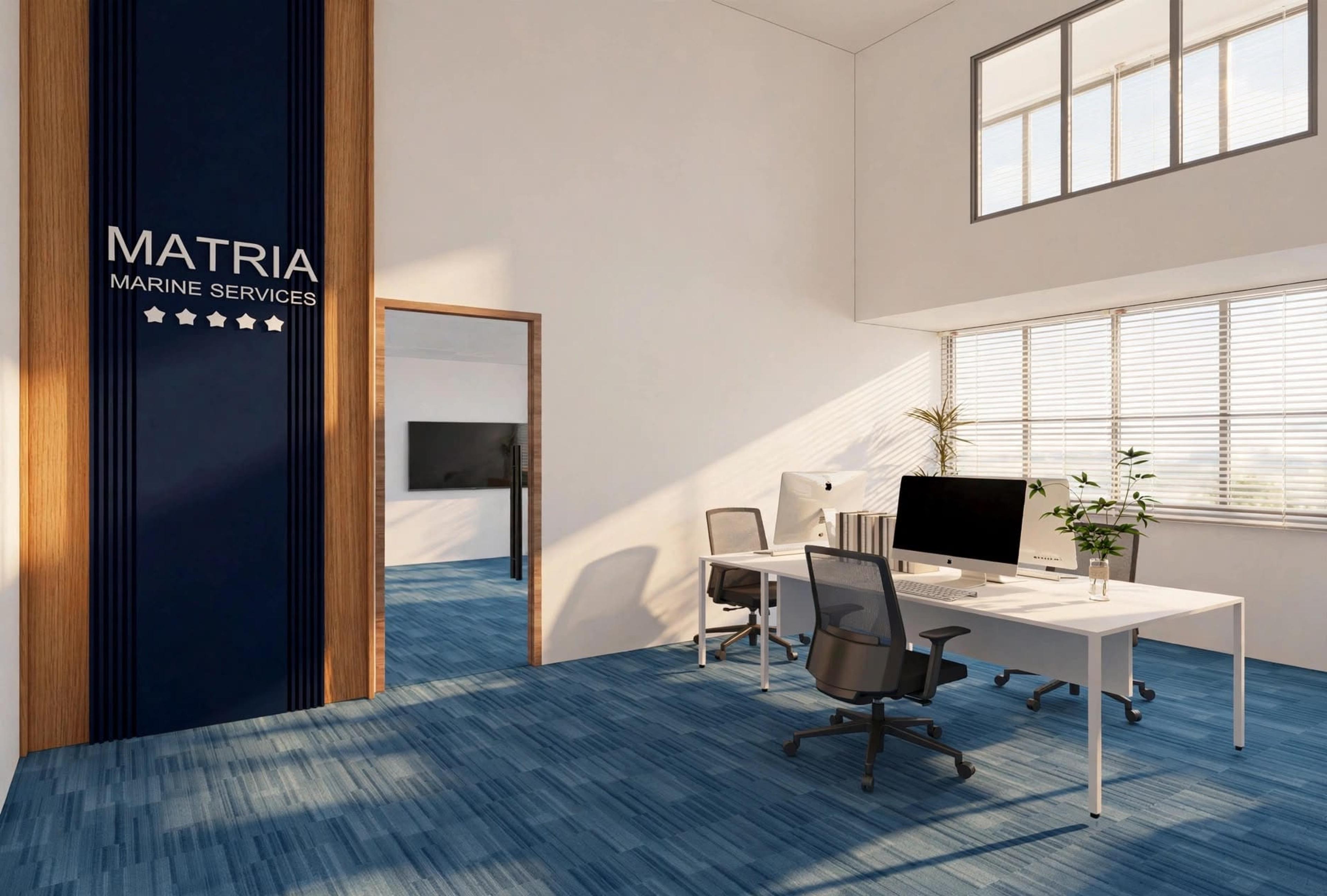 Signage wall — Matria Marine Services