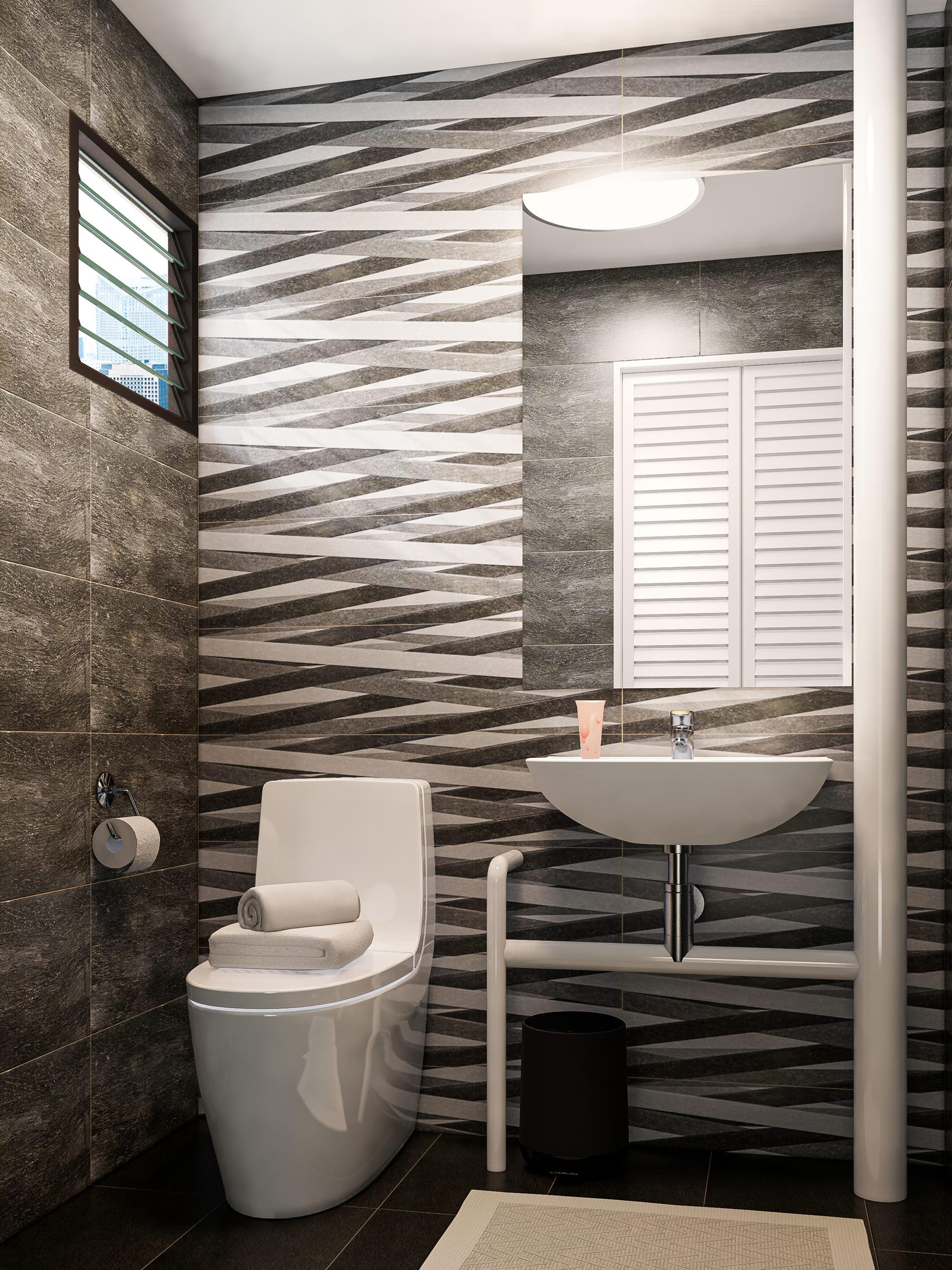 Main bathroom — 129 Bedok North