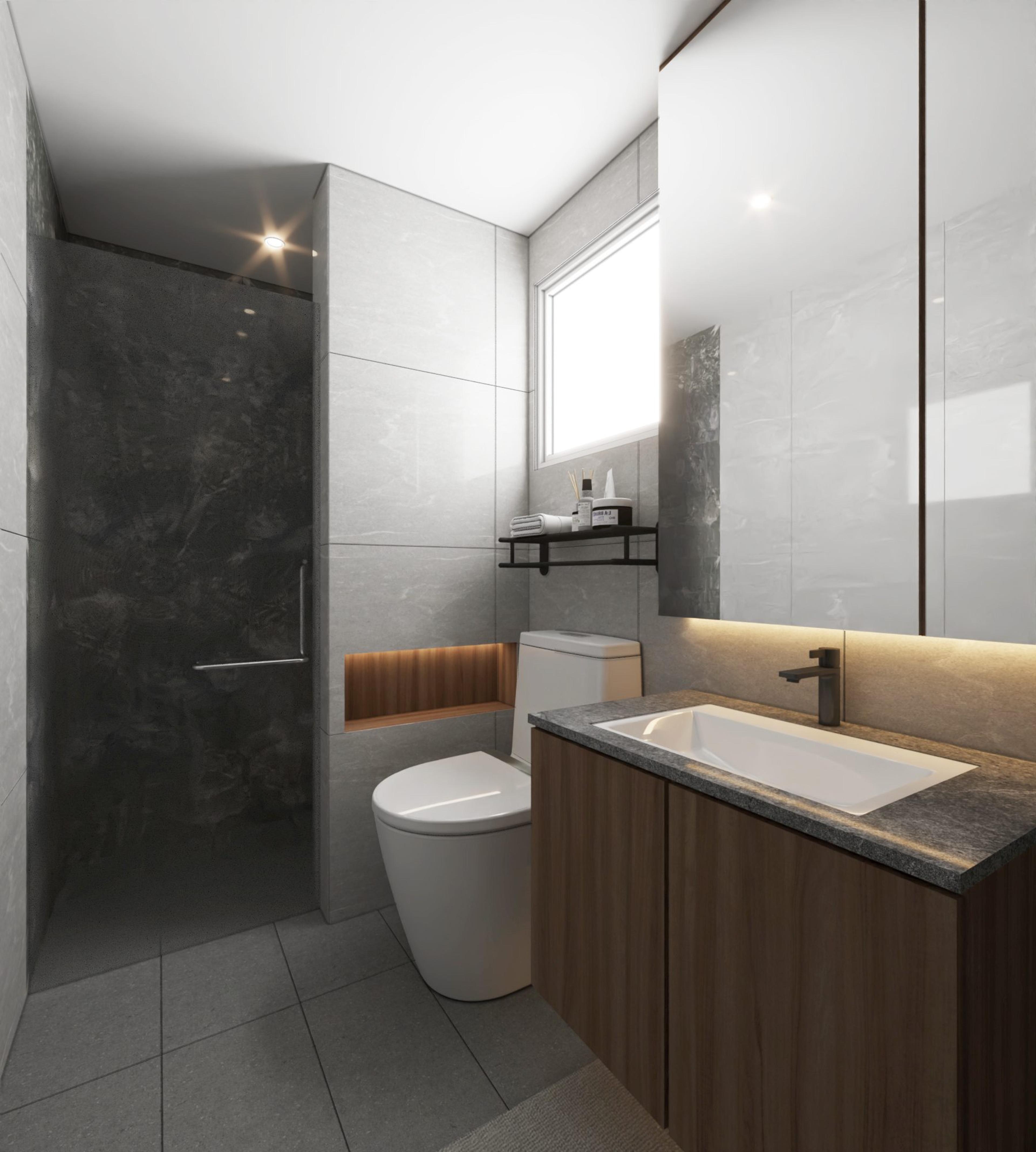 Guest bathroom — 1 Linden Drive