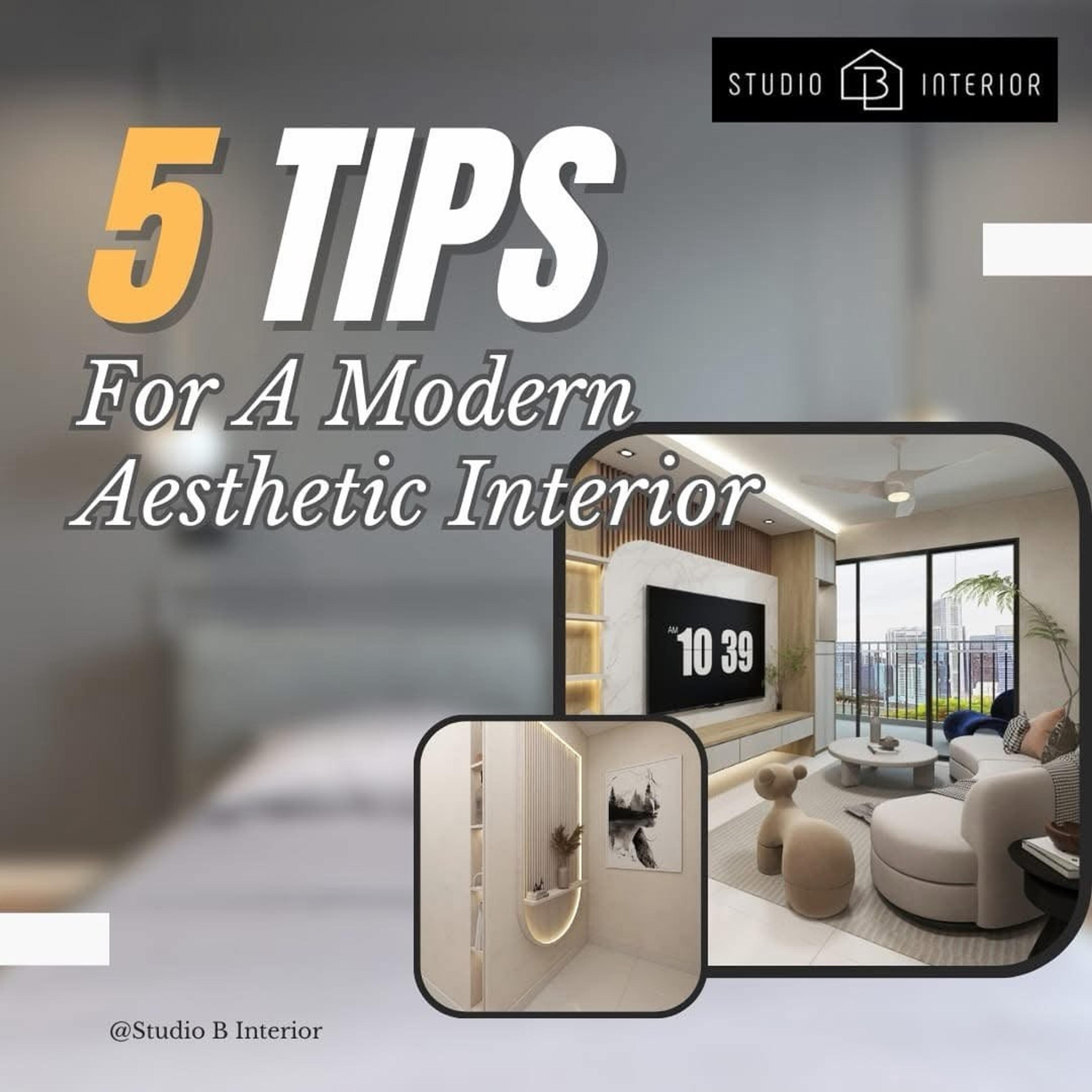 5 tips for a modern aesthetic interior