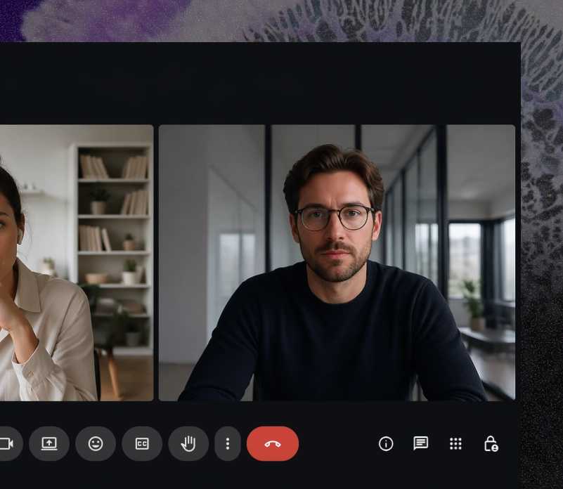 Video call between two people during a discovery conversation