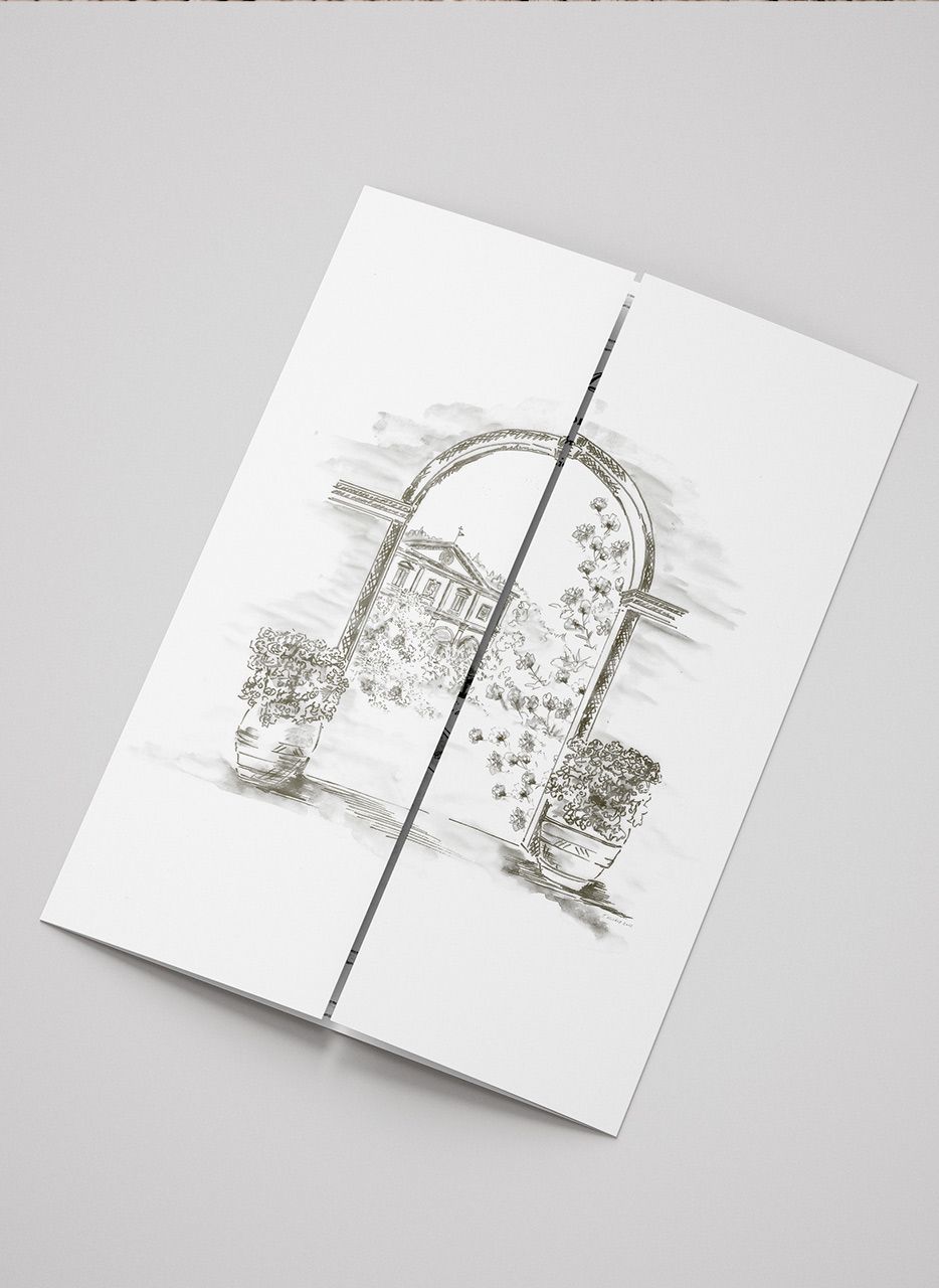 wedding fold out map
