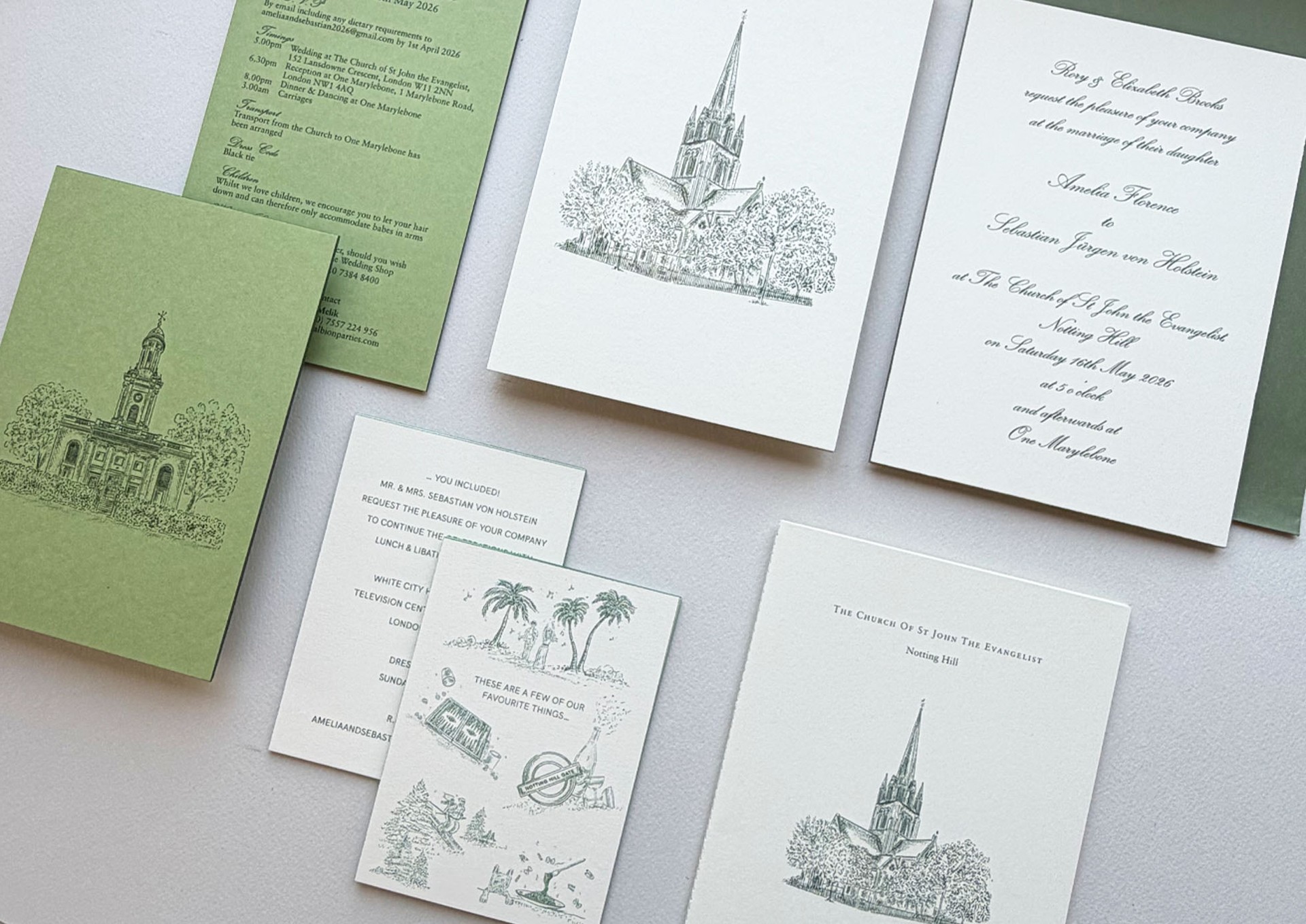 Wedding invite watercolour