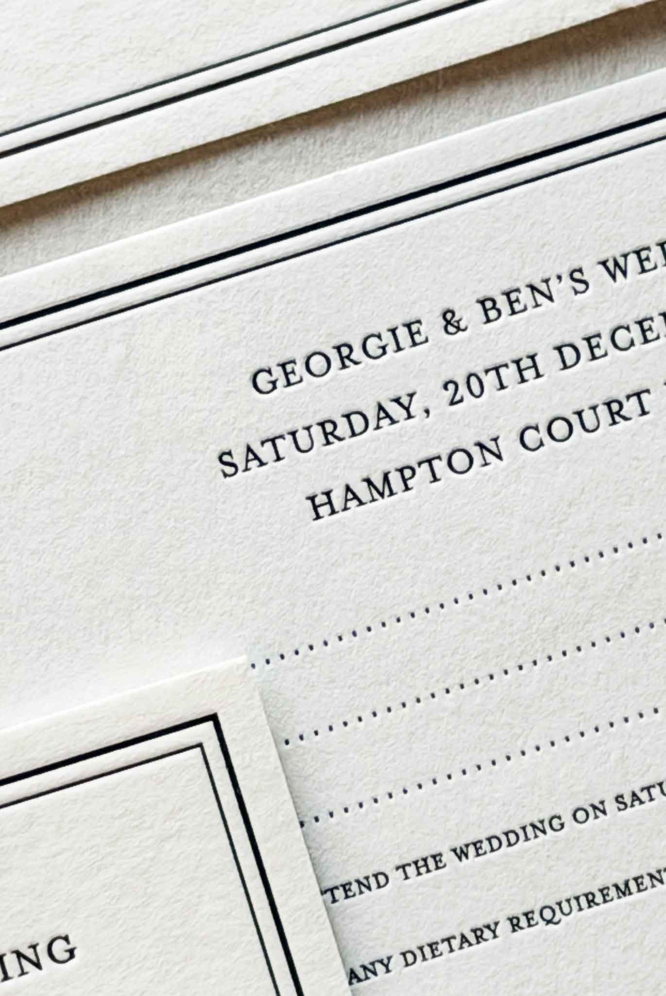 hampton court wedding STATIONERY