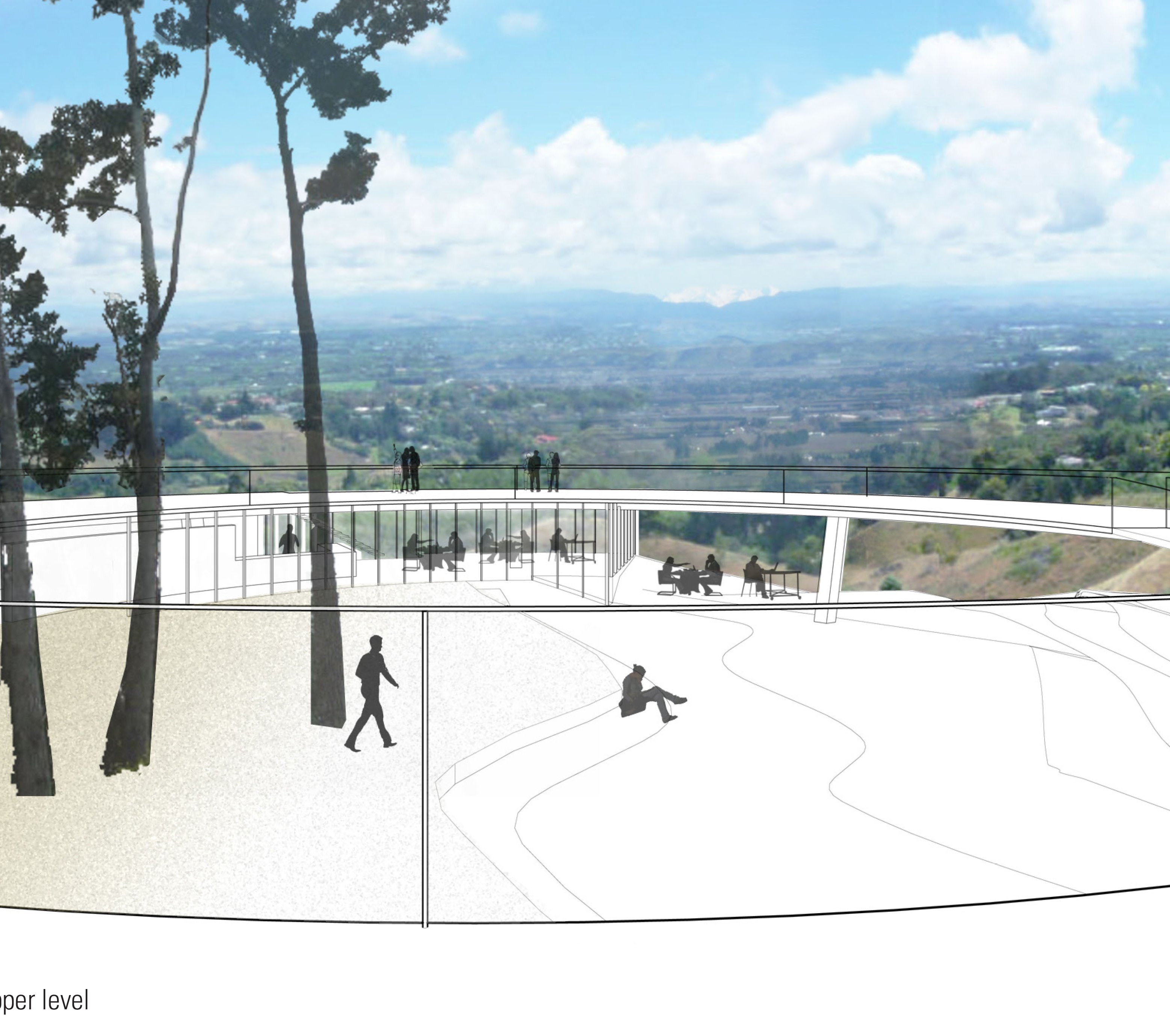 Te Mata Peak Visitors Centre Concept Design by Architecture Workshop