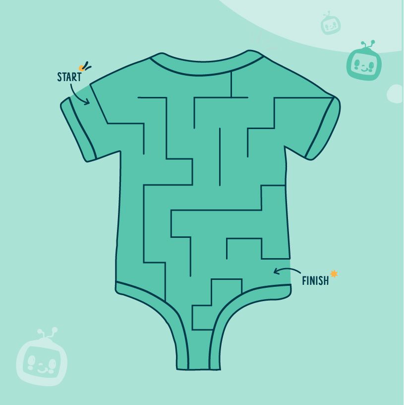 แผ่นระบายสีเกมปริศนาเขาวงกต