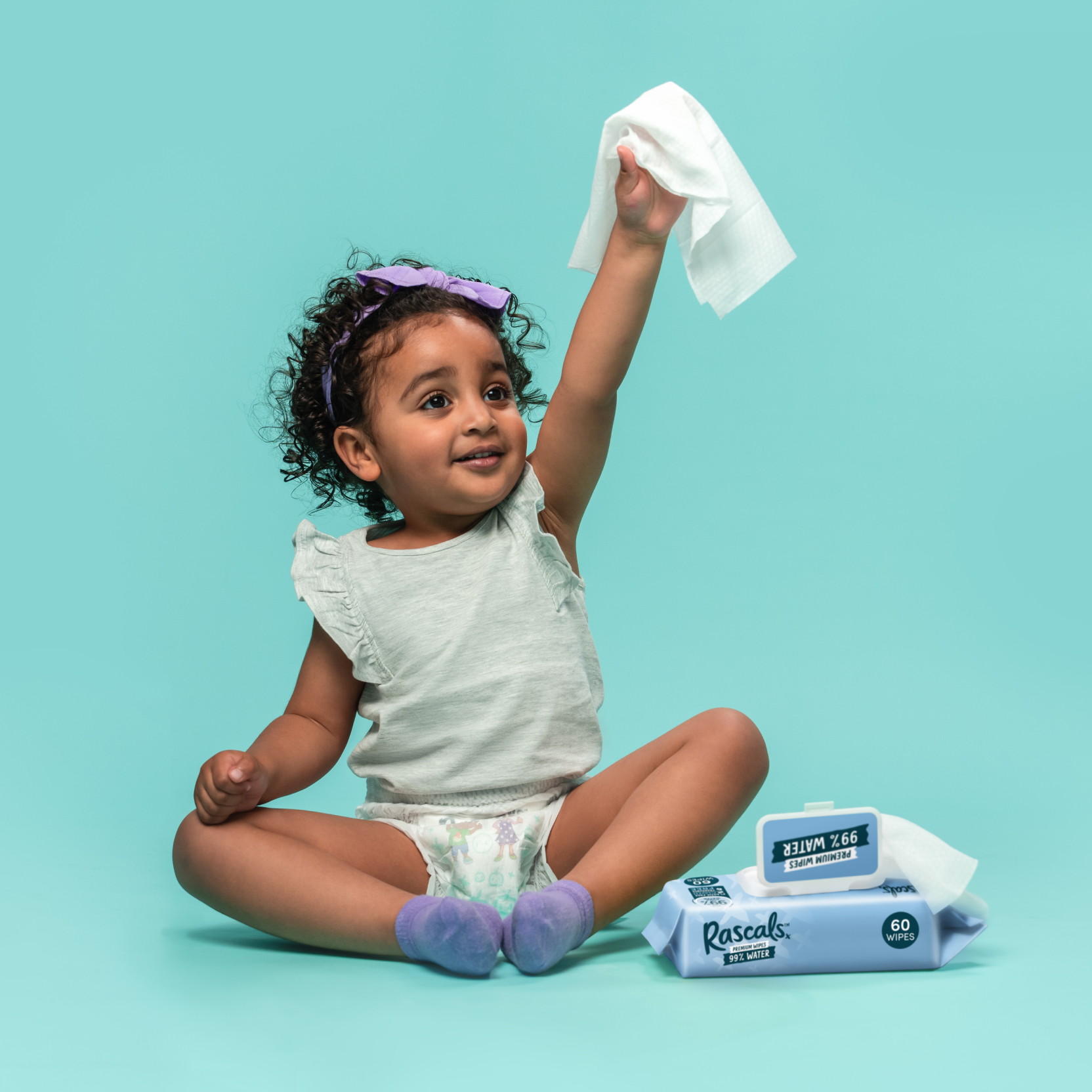 Rascals 99% Water Premium Wipes