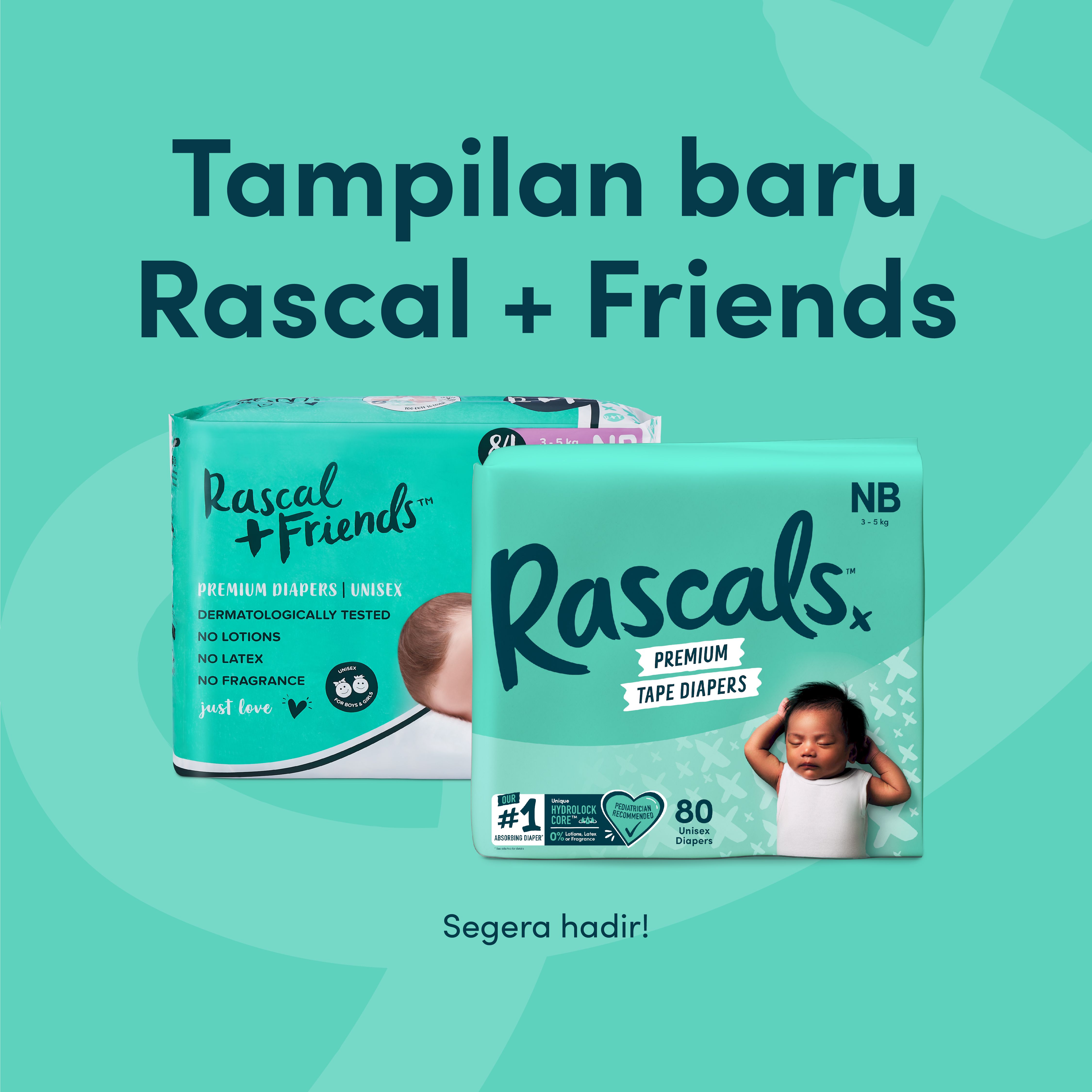 Kemasan baru Rascal + Friends