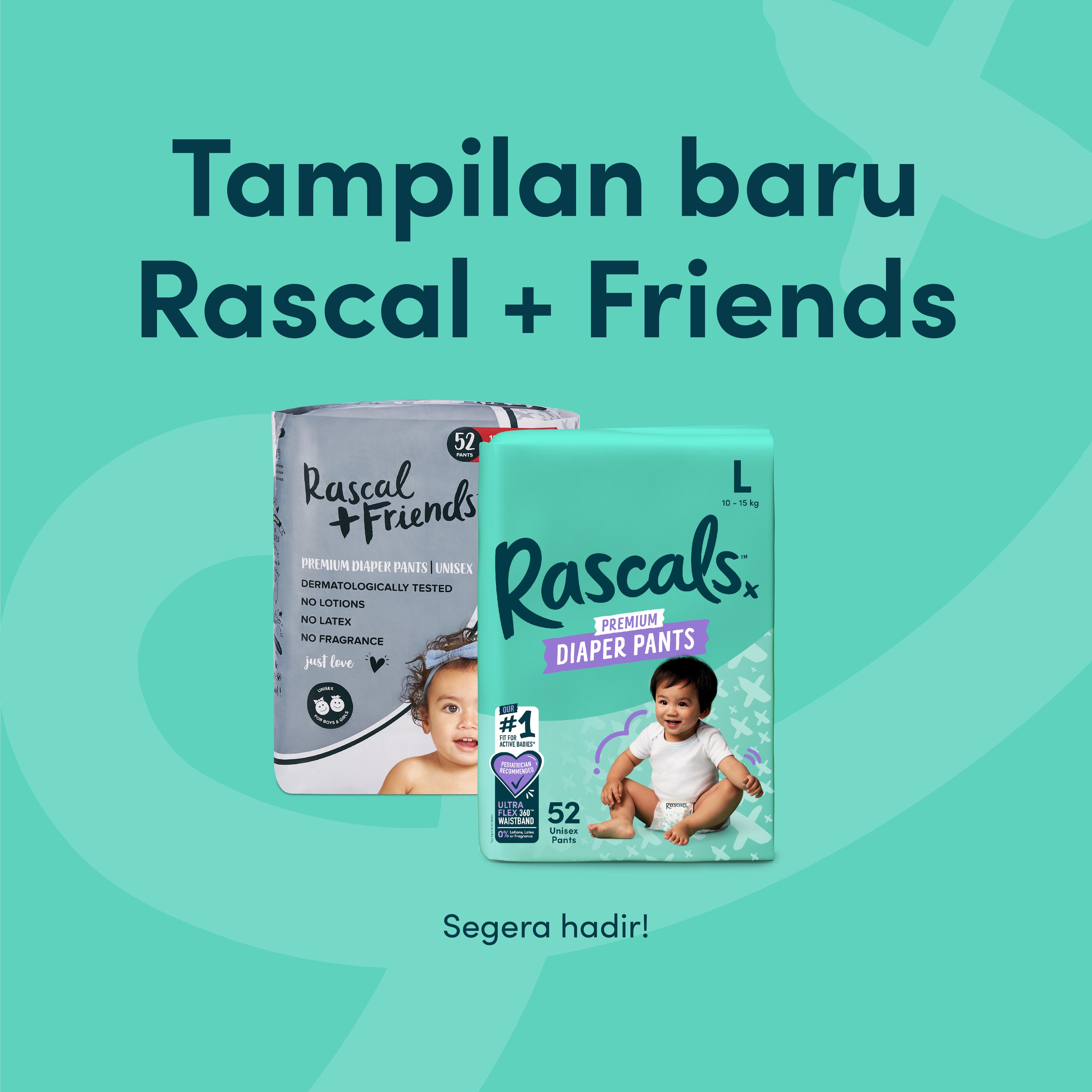 Kemasan baru Rascal + Friends