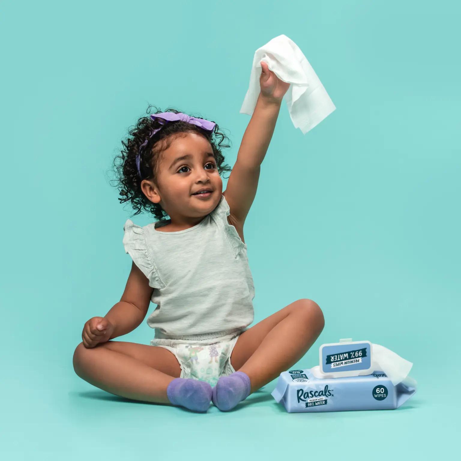 Rascals 99% Water Premium Wipes