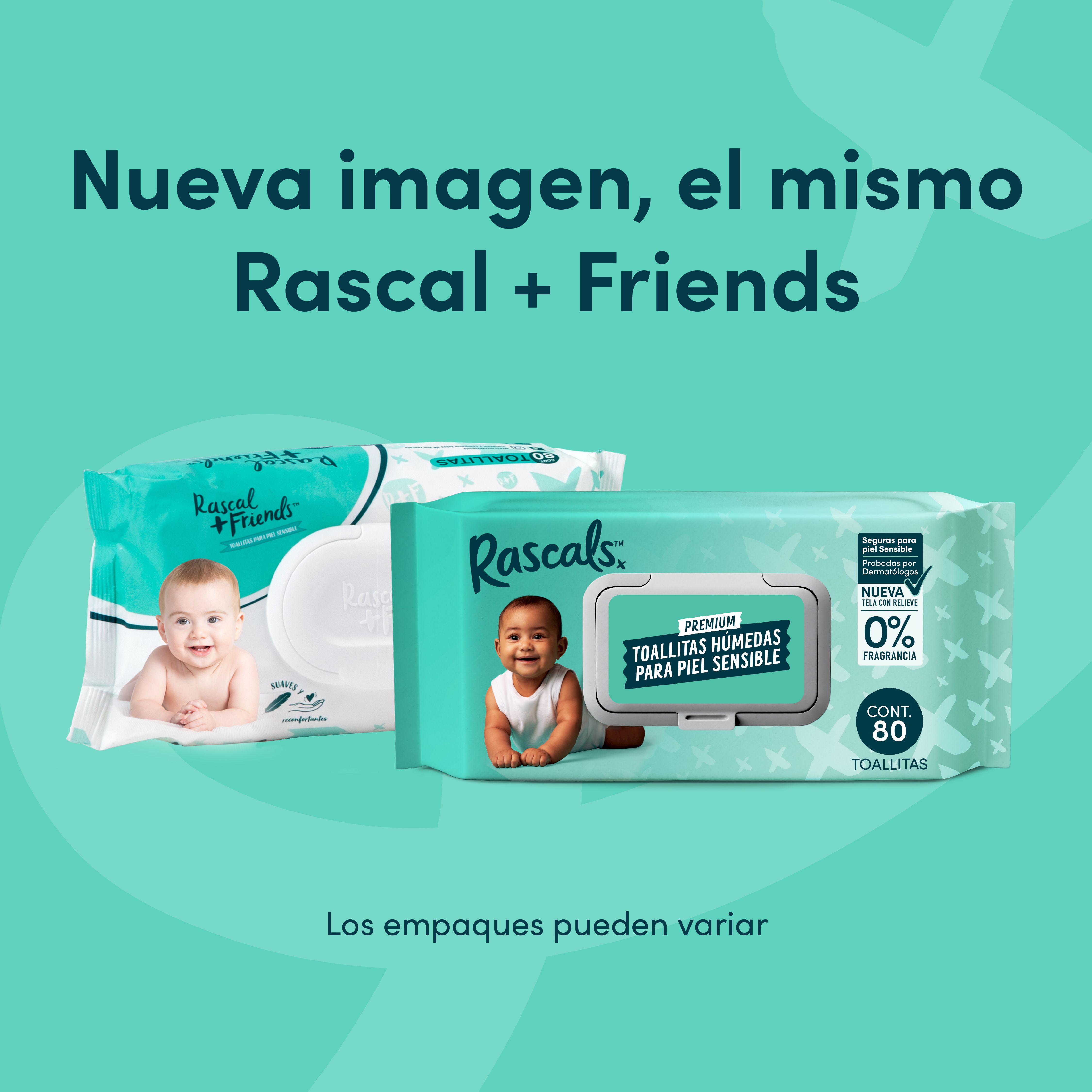 Toallitas húmedas para bebé Rascals
