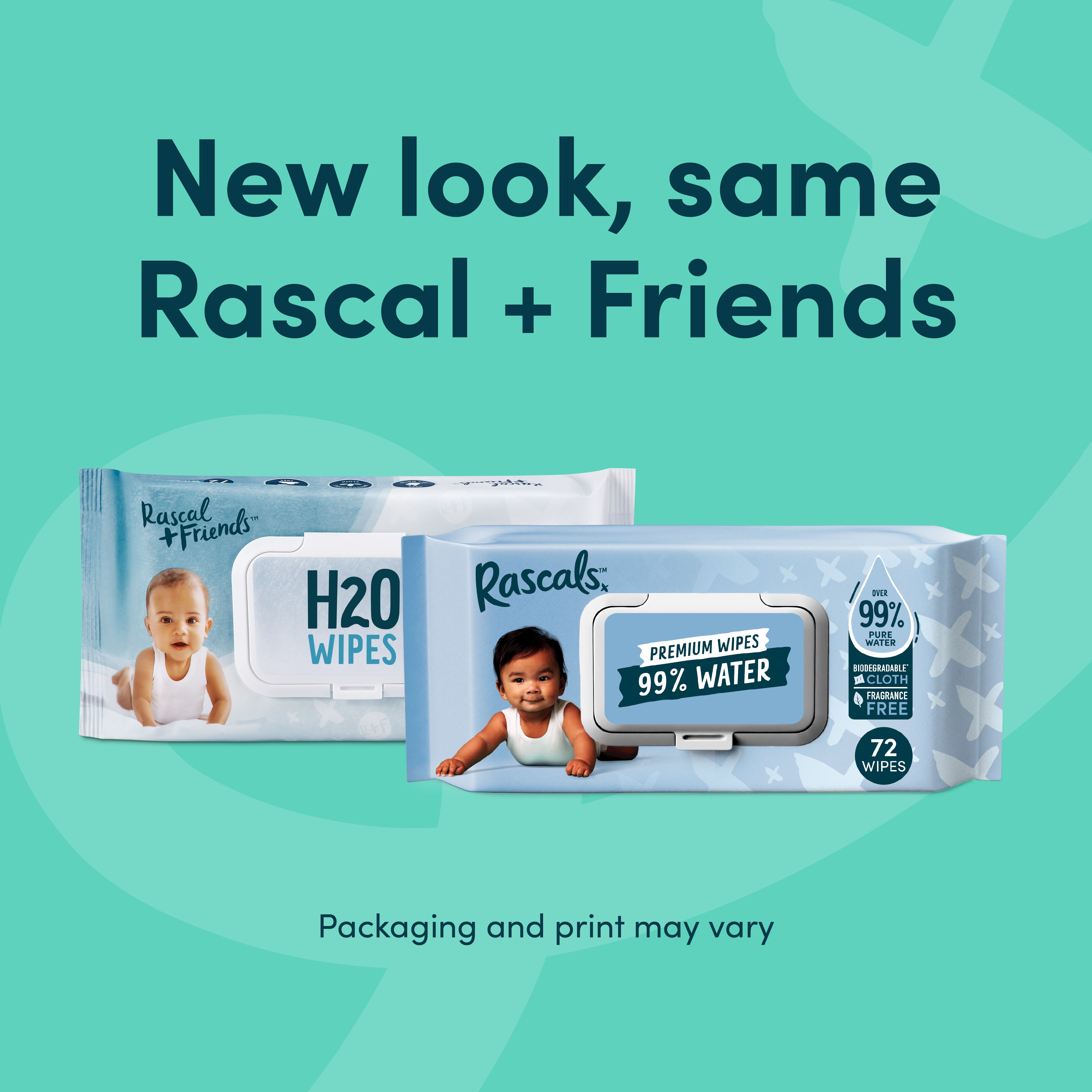 Rascals 99% Water Baby Wipes