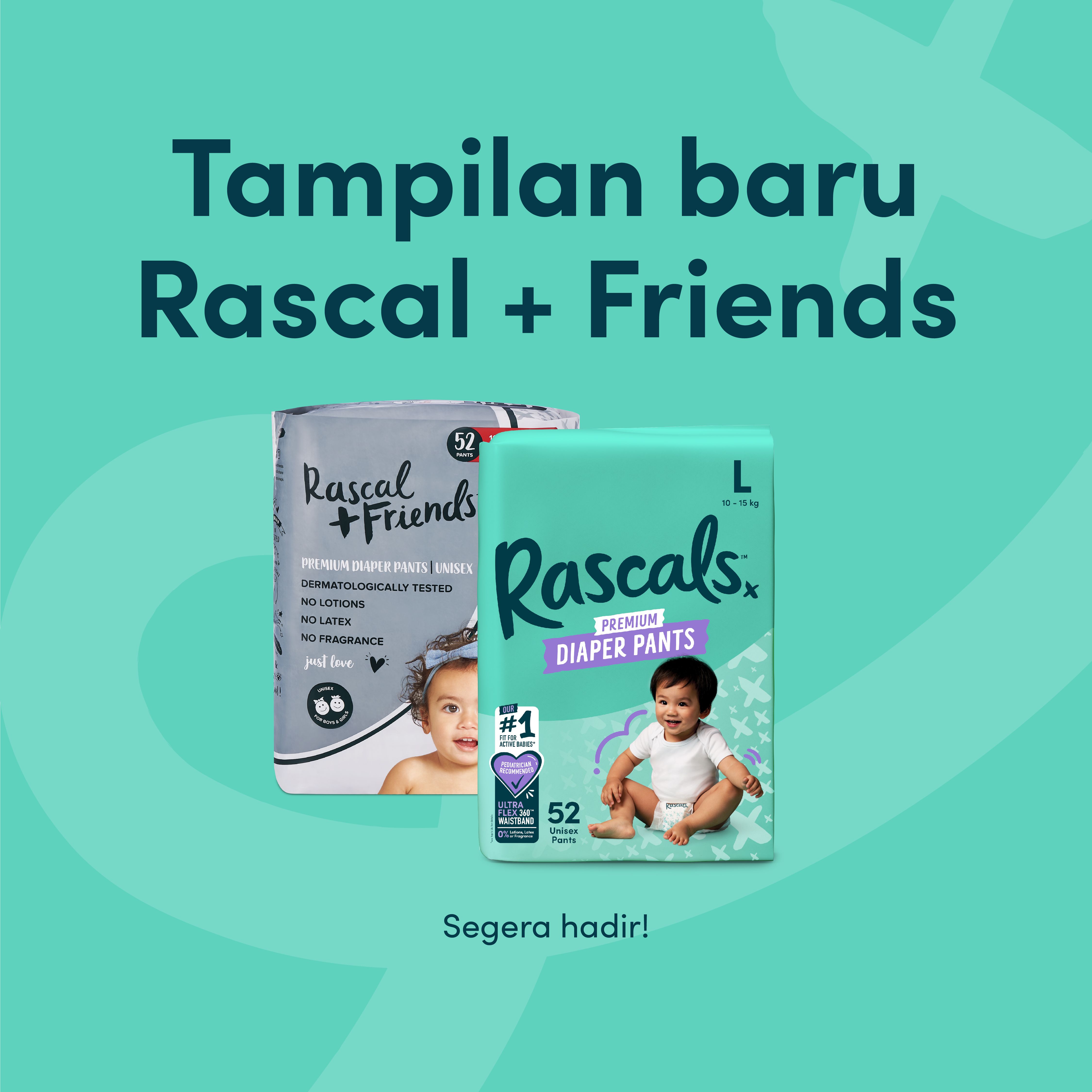 Kemasan baru Rascal + Friends