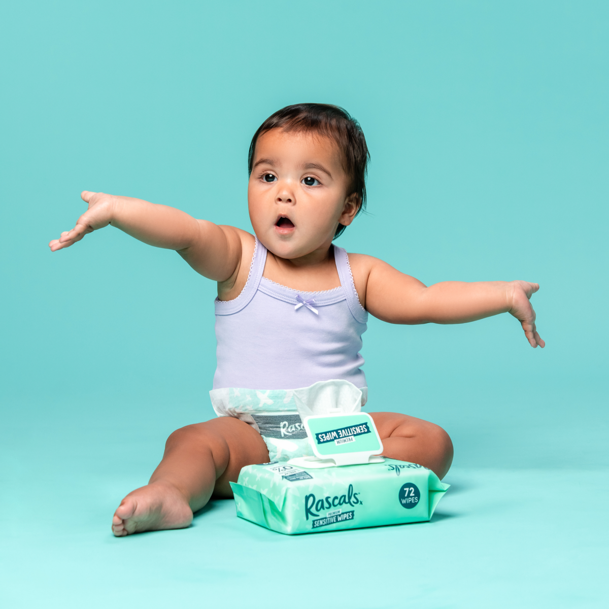 Dizzy Rascal Baby Photo Premium Sensitive Wipes | Rascals