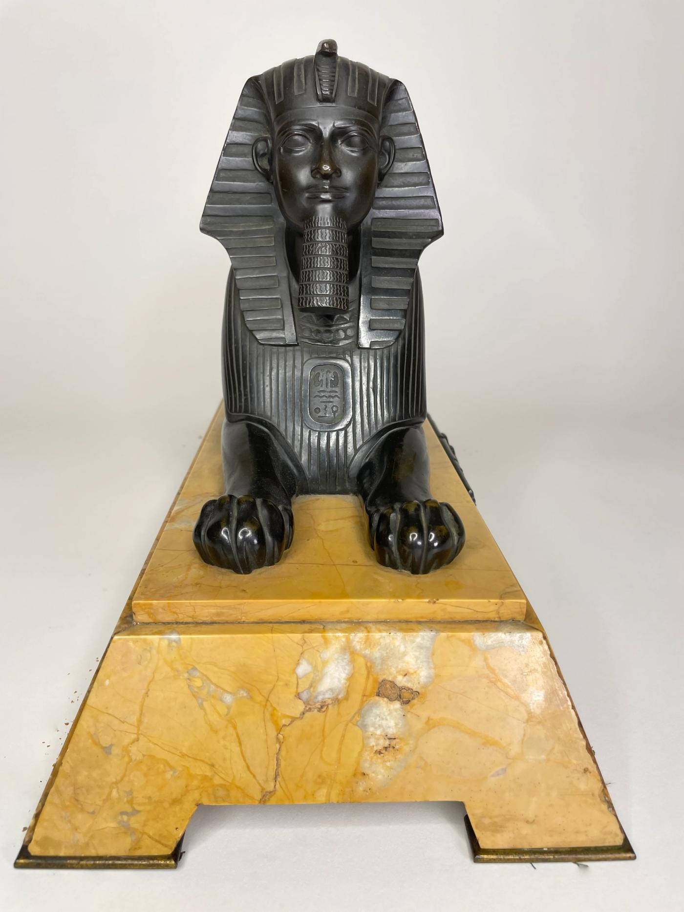 Egyptian Revival Bronze Sphinx