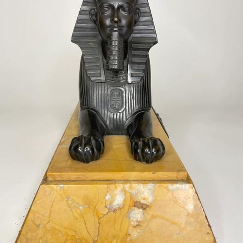 Egyptian Revival Bronze Sphinx, view 3