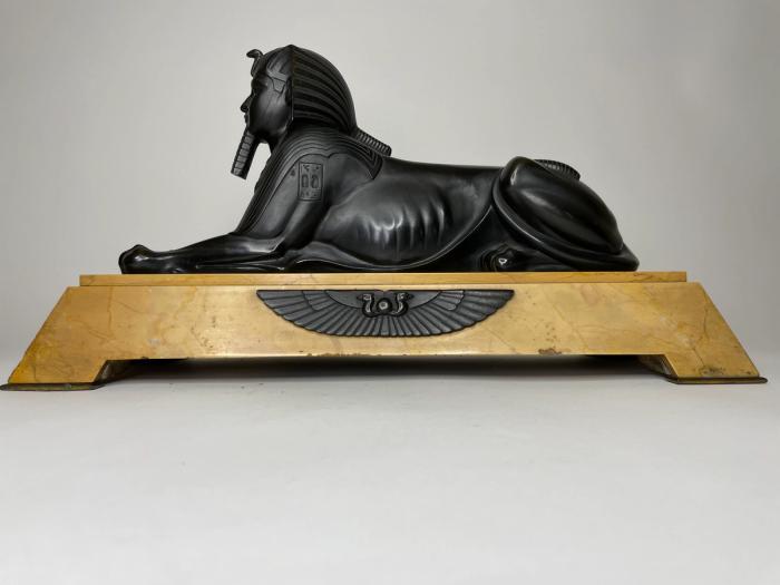 Egyptian Revival Bronze Sphinx