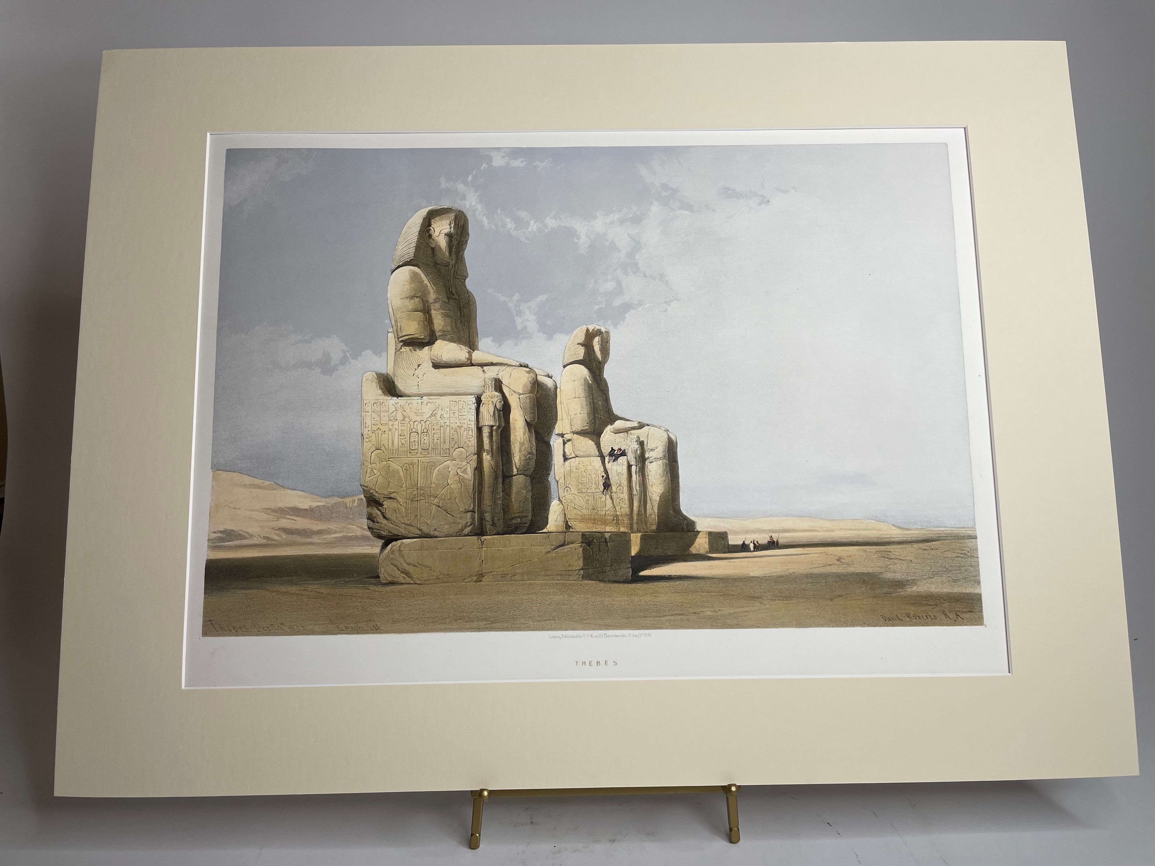 The Colossi of Memnon, (‘Thebes, Dec. 4, 1838’), view 2