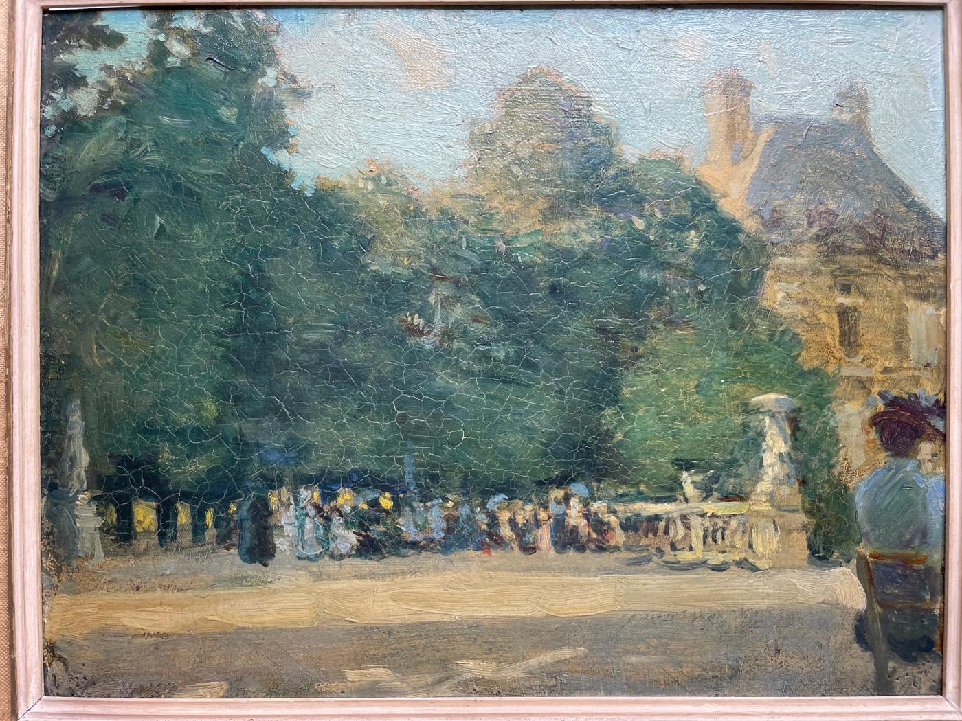 Pair of Impressionist Views of the Jardin & Palais de Luxembourg