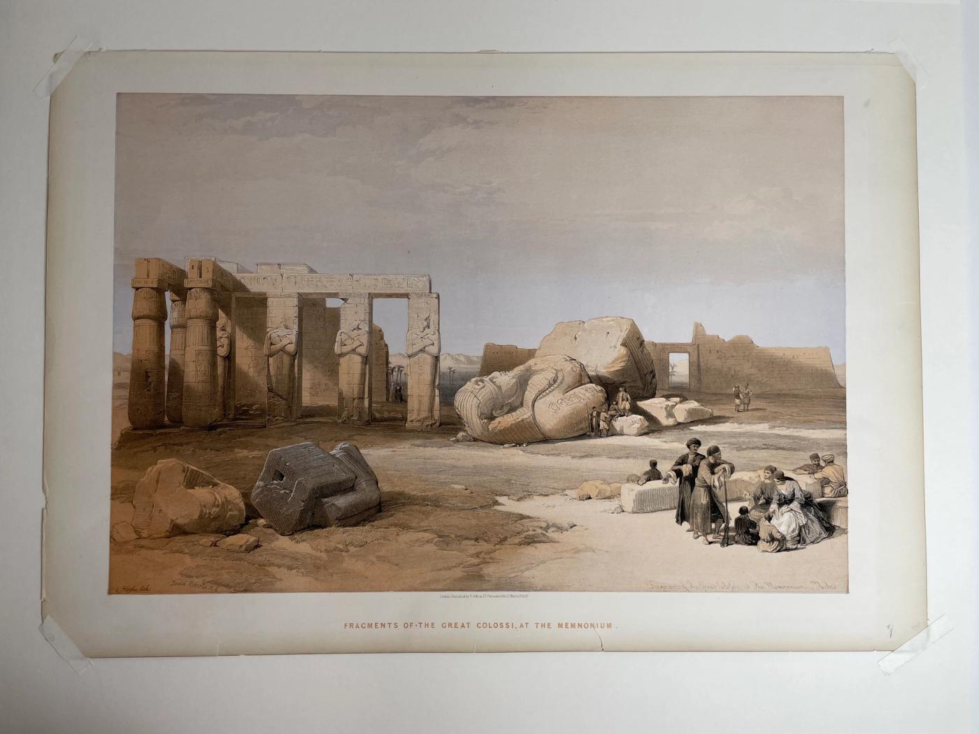 Fragments of the Great Colossi, at the Memnonium, Thebes