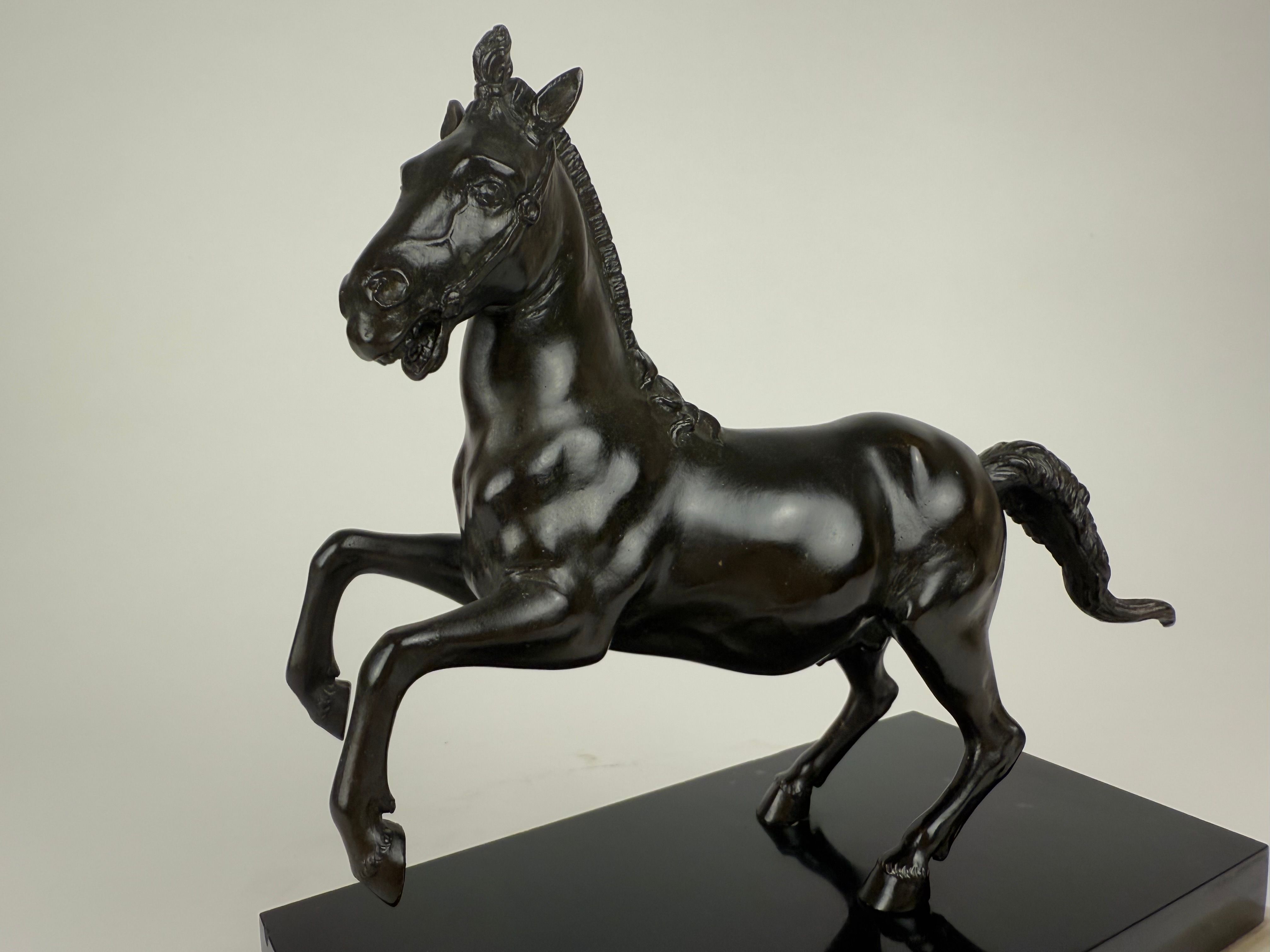 A Bronze Rearing Horse, view 2