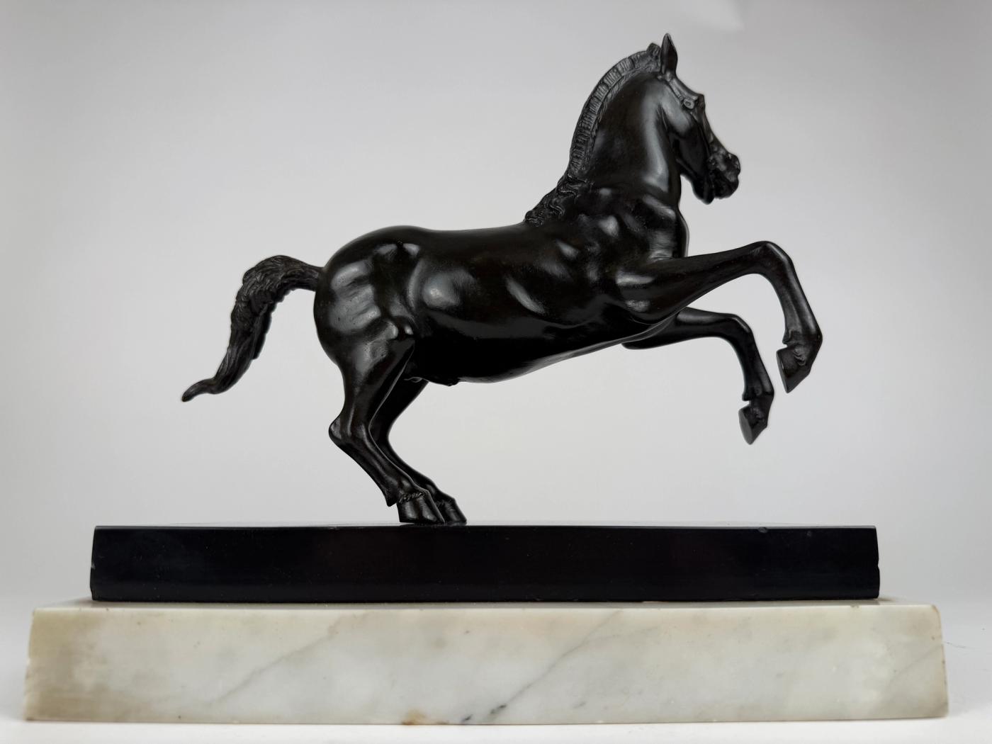 A Bronze Rearing Horse