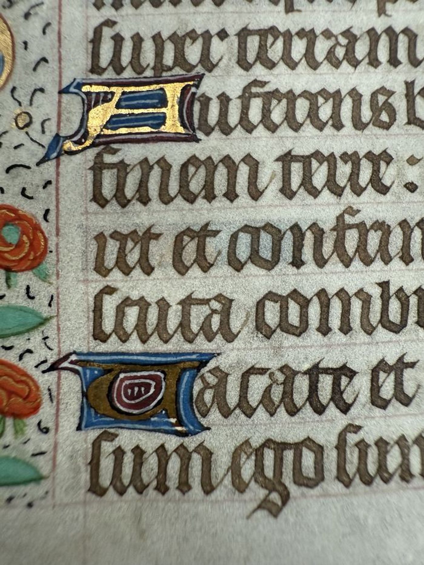Illuminated Manuscript Leaf, Book of Hours, Psalm 44: God is our refuge and strength