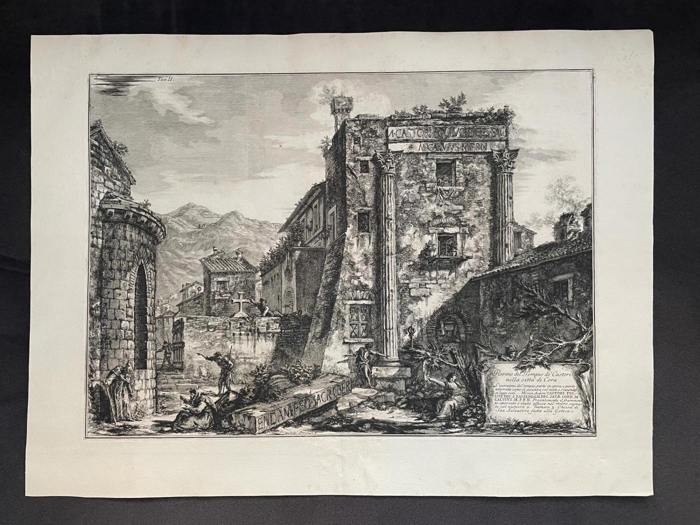 Rovine del Tempio de’ Castori nella città di Cora