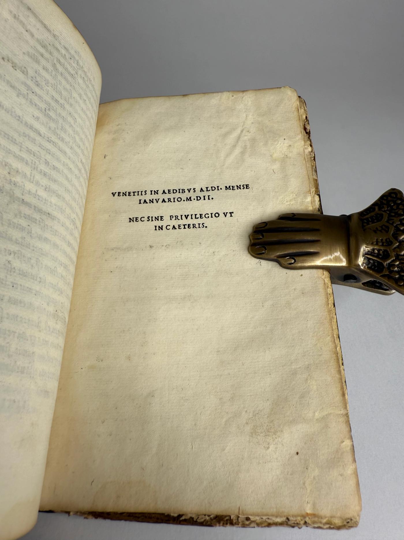 Aldus’ Catullus of 1502 in a Contemporary Renaissance Binding