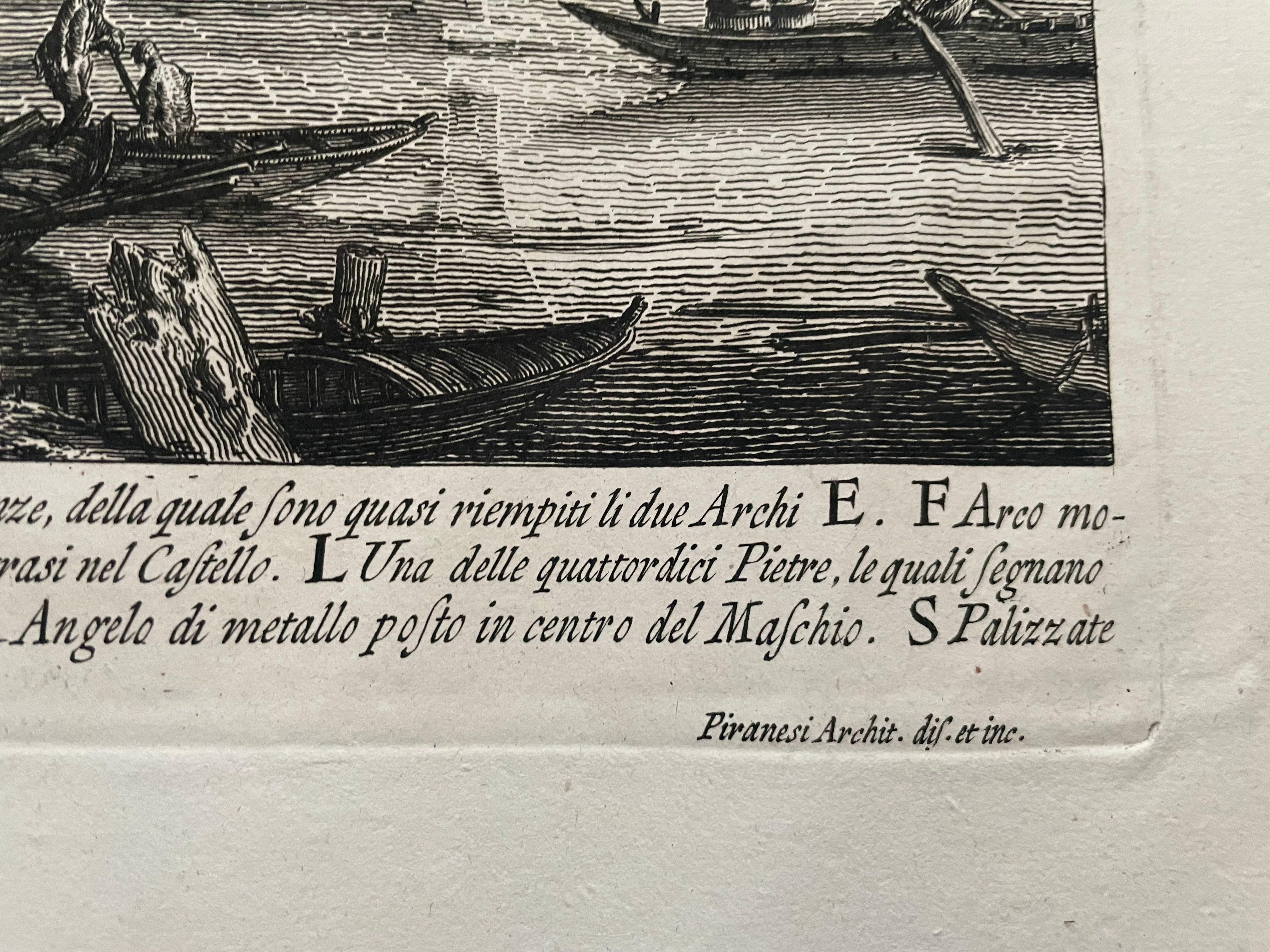 Veduta del ponte, e del Mausoleo, fabbricati da Elio Adriano Imp., view 3