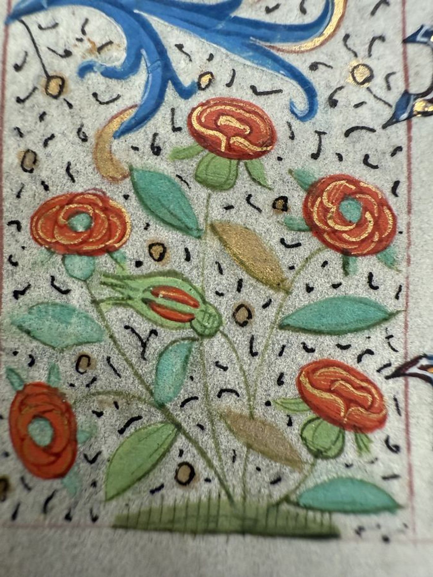 Illuminated Manuscript Leaf, Book of Hours, Psalm 44: God is our refuge and strength