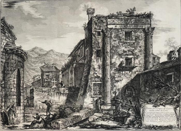 Rovine del Tempio de’ Castori nella città di Cora