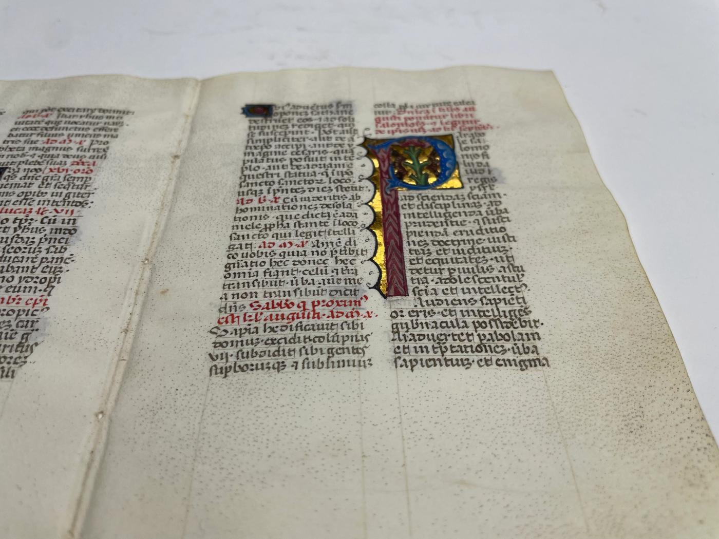 Illuminated Manuscript Leaf