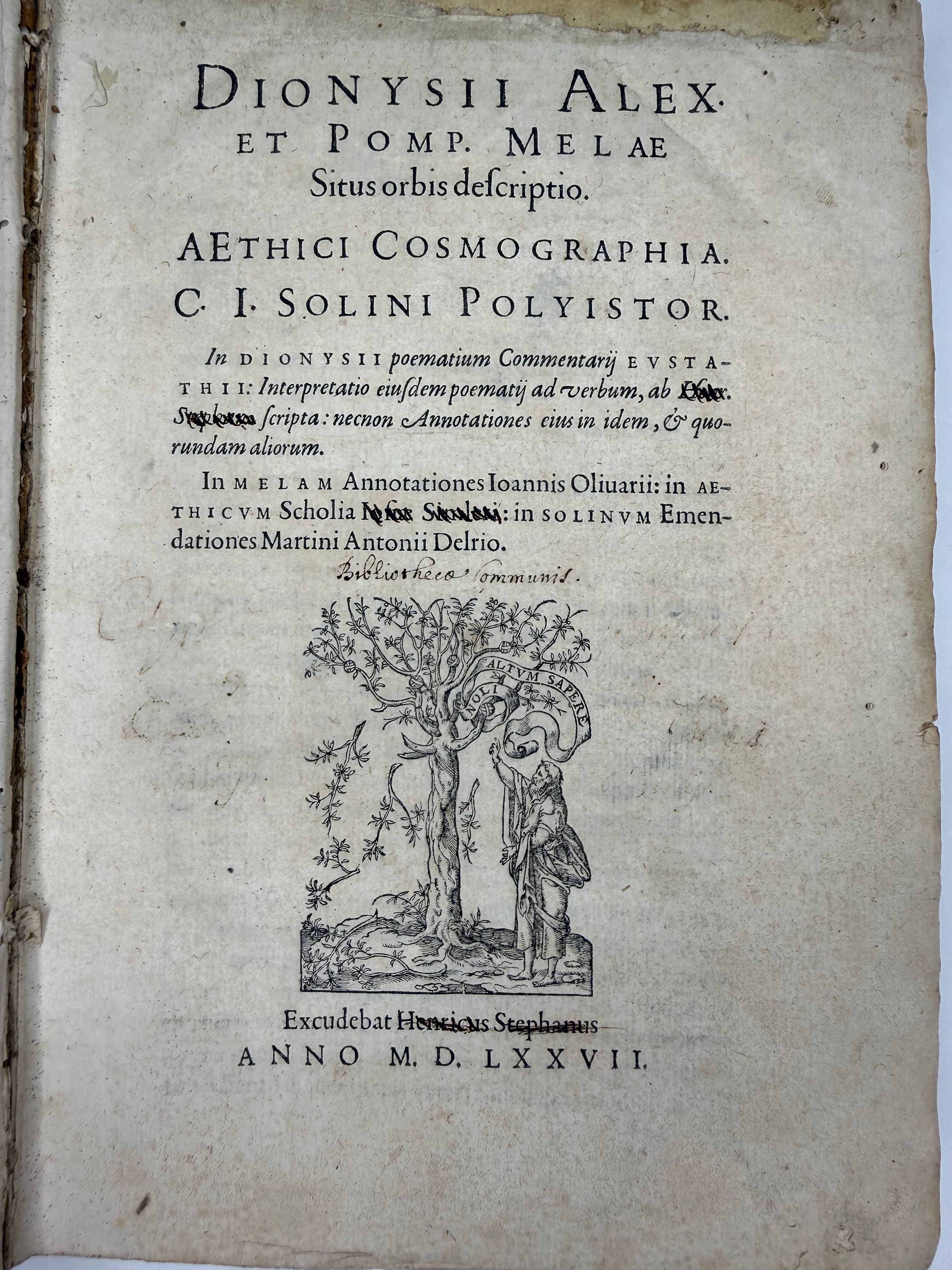 Estienne's Compendium of Ancient Geography, view 4