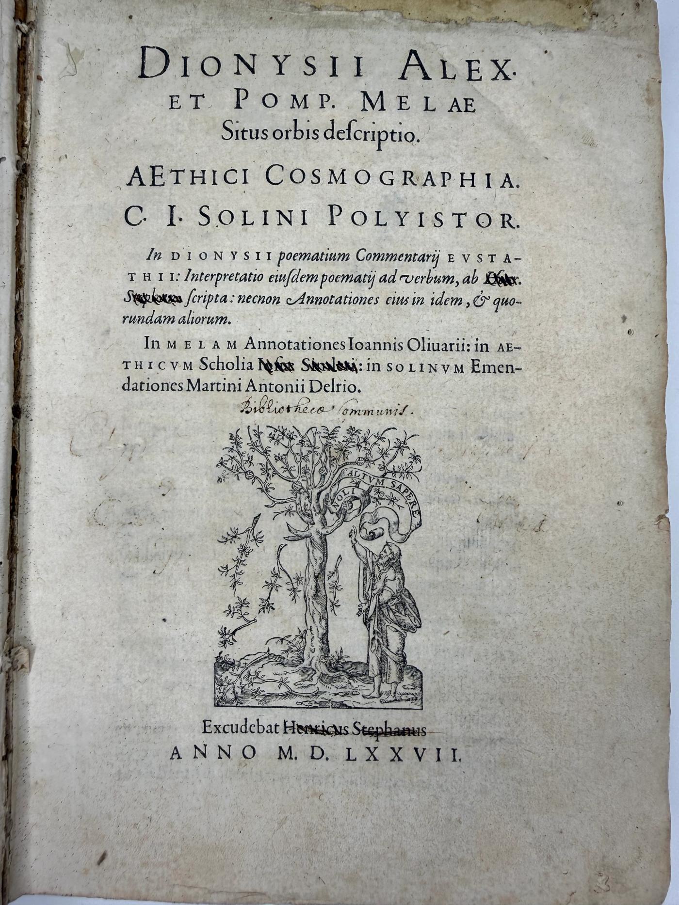Estienne's Compendium of Ancient Geography