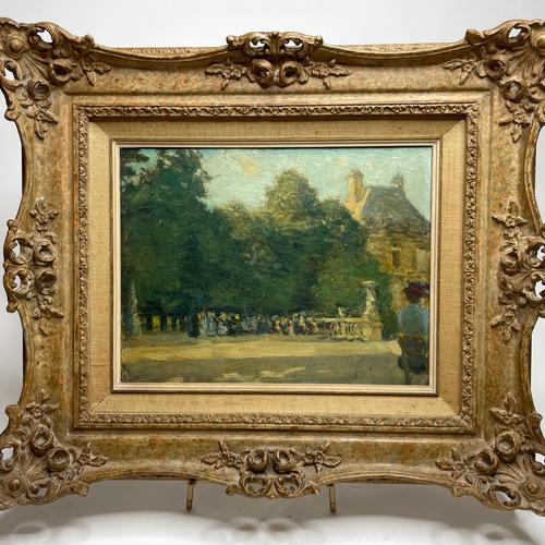 Pair of Impressionist Views of the Jardin & Palais de Luxembourg, view 2