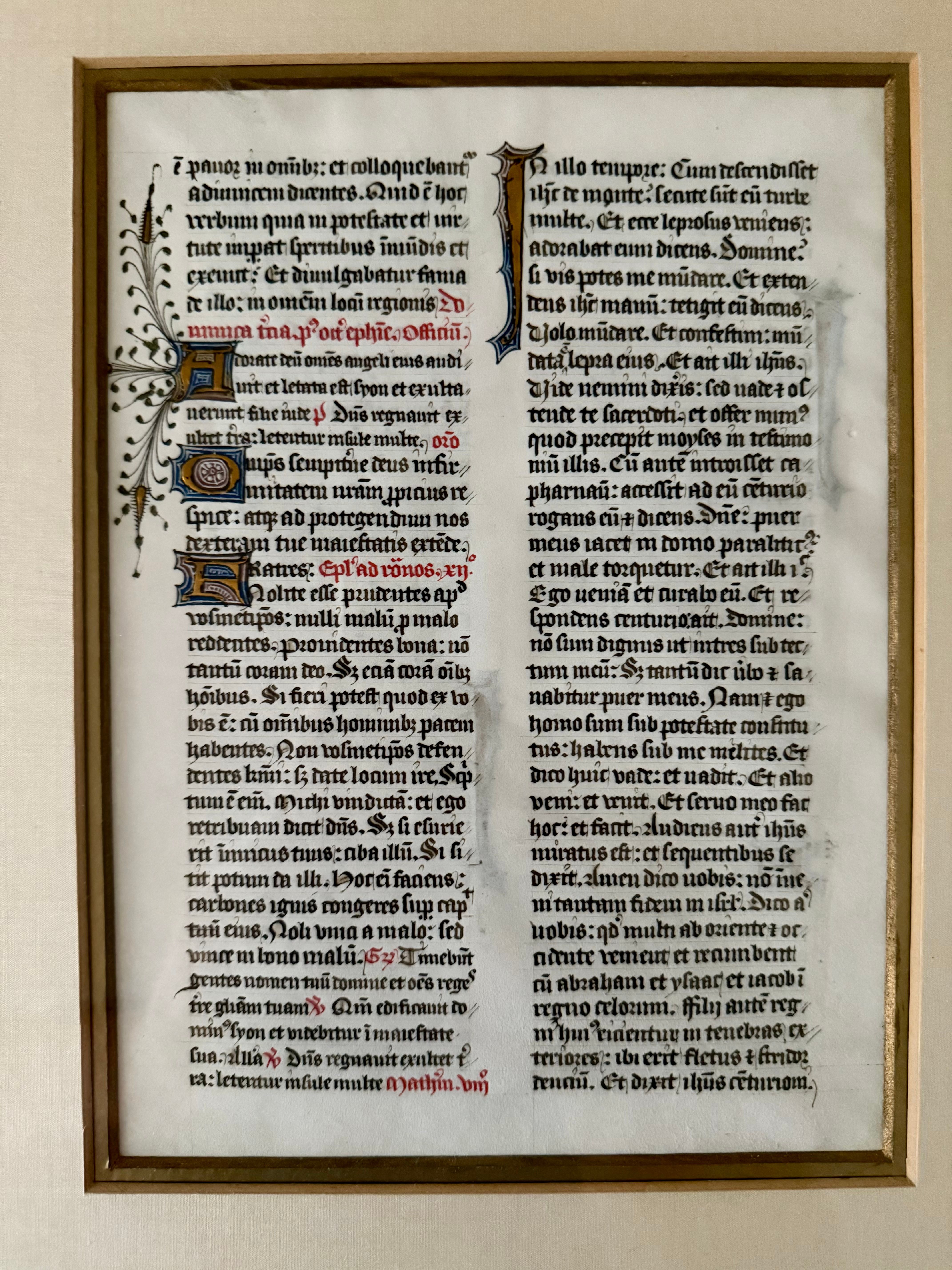 Illuminated Manuscript Leaf, view 3
