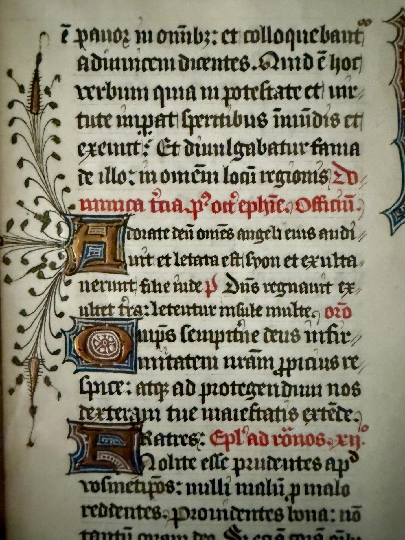 Illuminated Manuscript Leaf