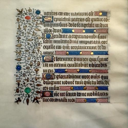 Illuminated Manuscript Leaf, Book of Hours, Office of the Dead, view 3