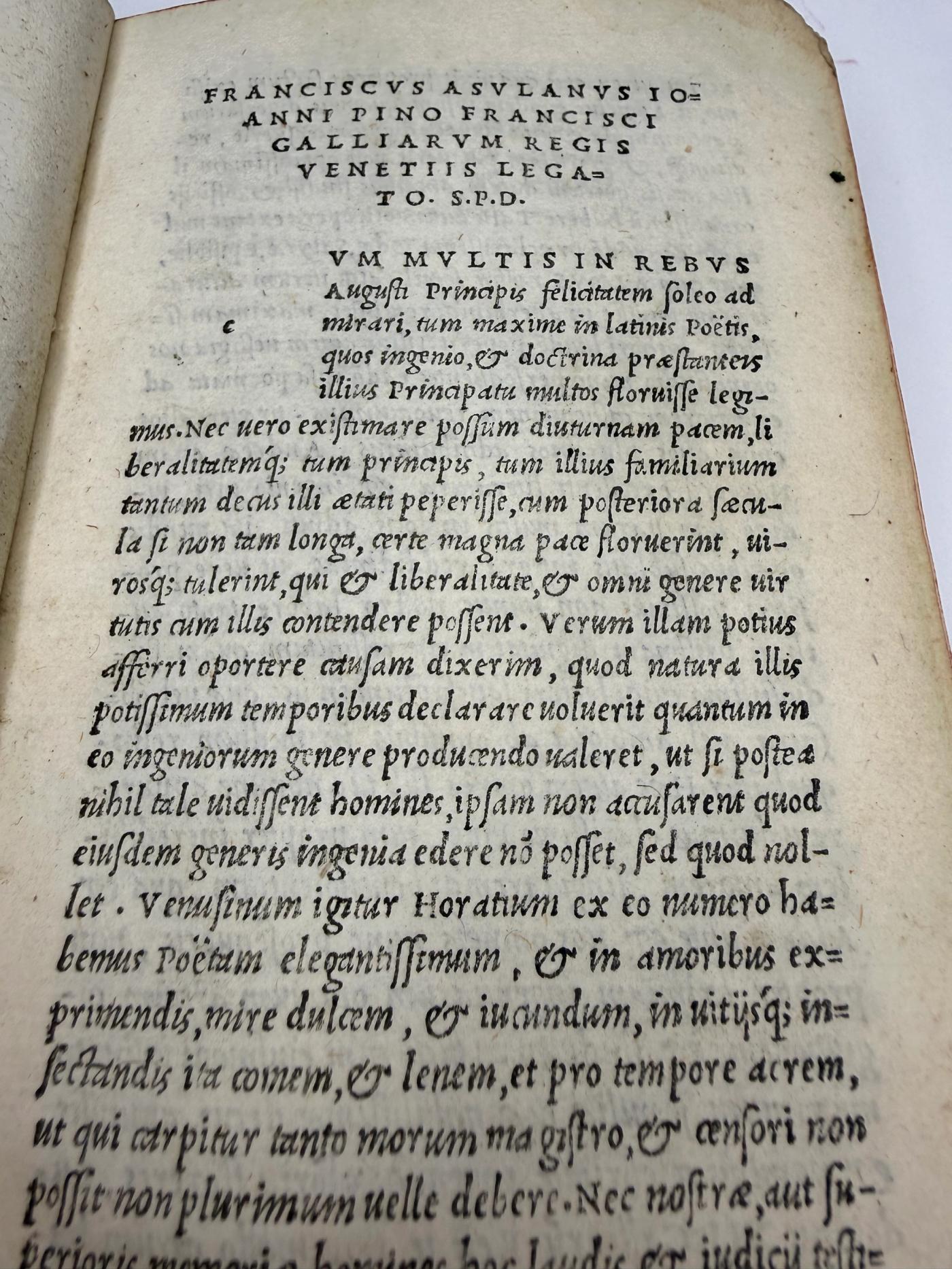 The Aldine Horace of 1527