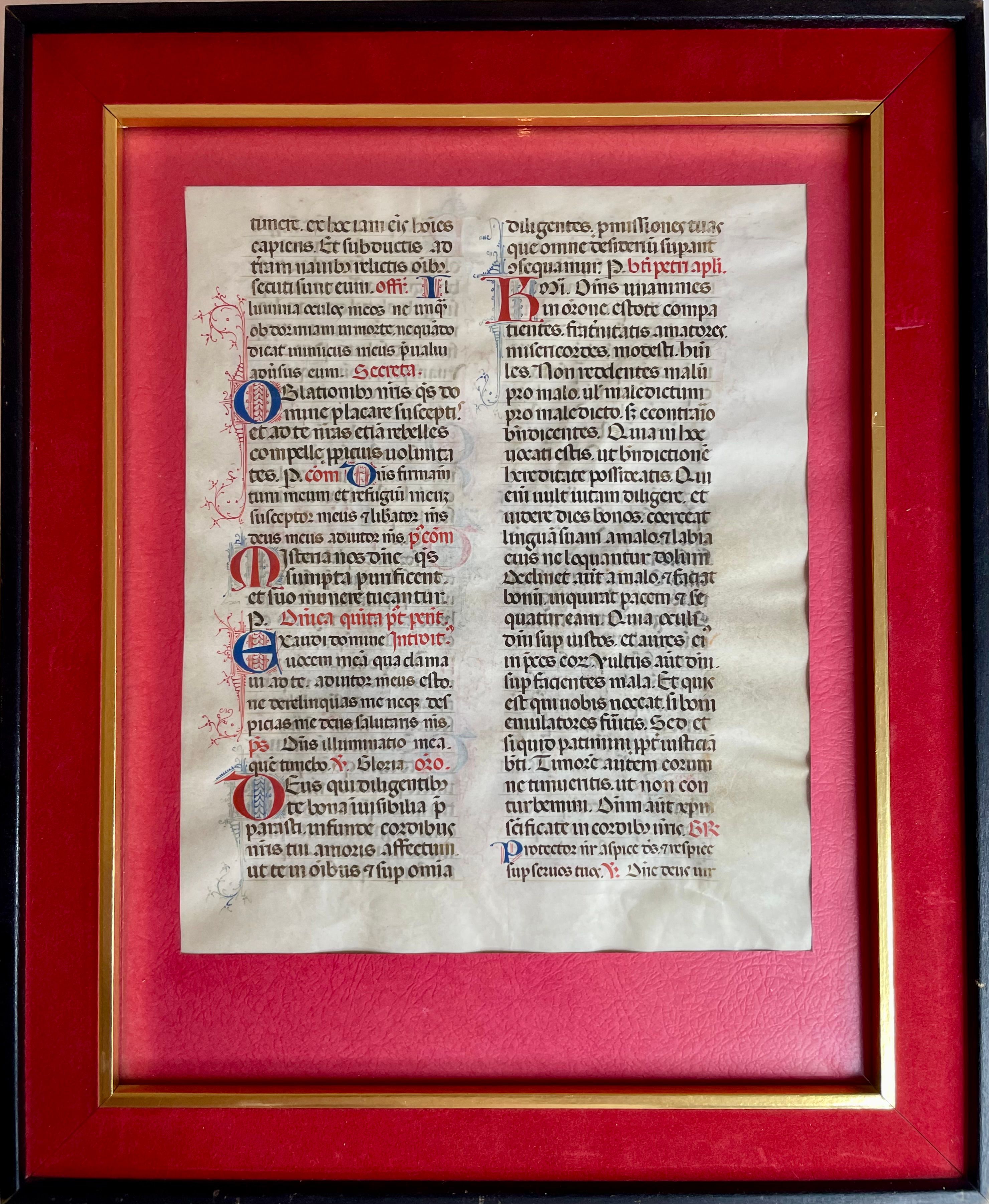 An Illuminated Manuscript Leaf, view 2