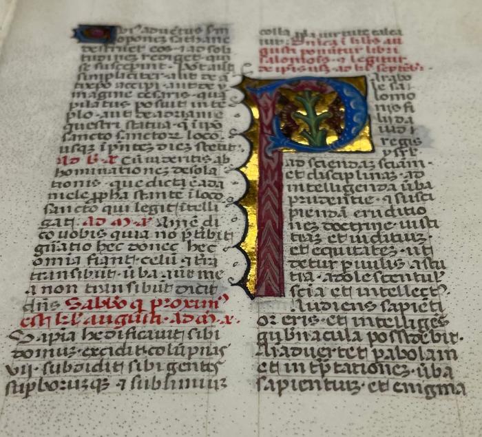 Illuminated Manuscript Leaf
