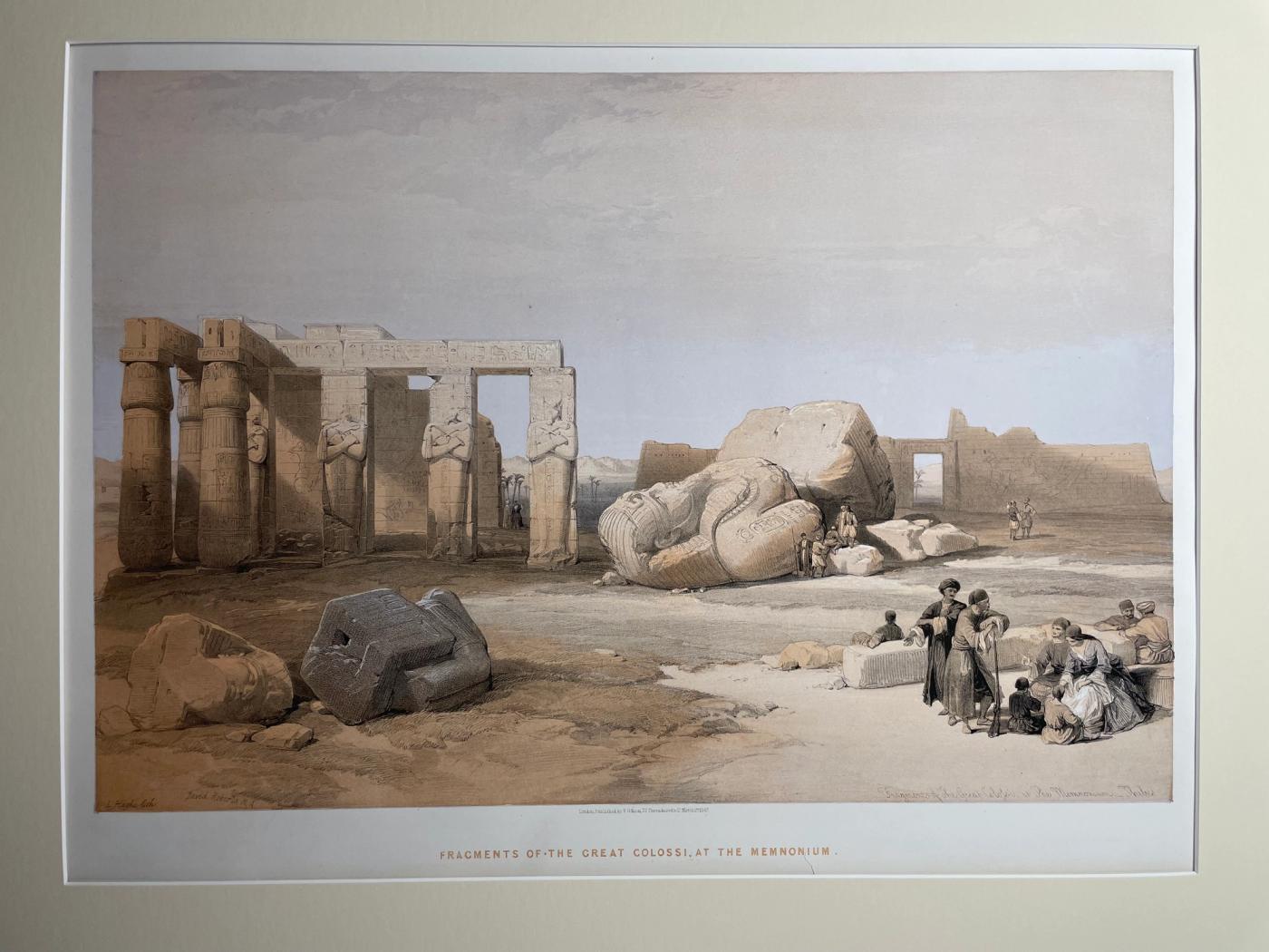 Fragments of the Great Colossi, at the Memnonium, Thebes