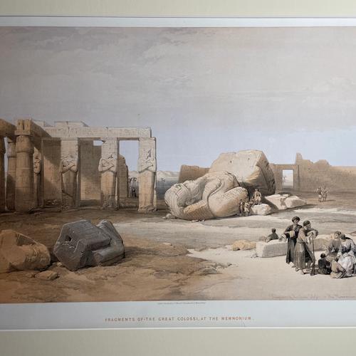 Fragments of the Great Colossi, at the Memnonium, Thebes, view 2